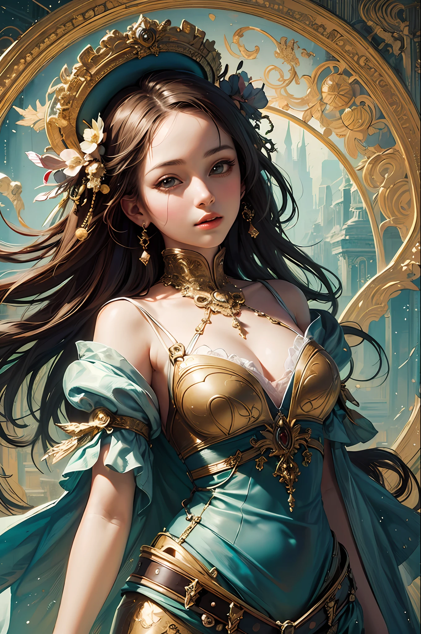(masterpiece, top quality, best quality, official art, beautiful and aesthetic:1.2), (1girl), extreme detailed,(fractal art:1.3),colorful,highest detailed
