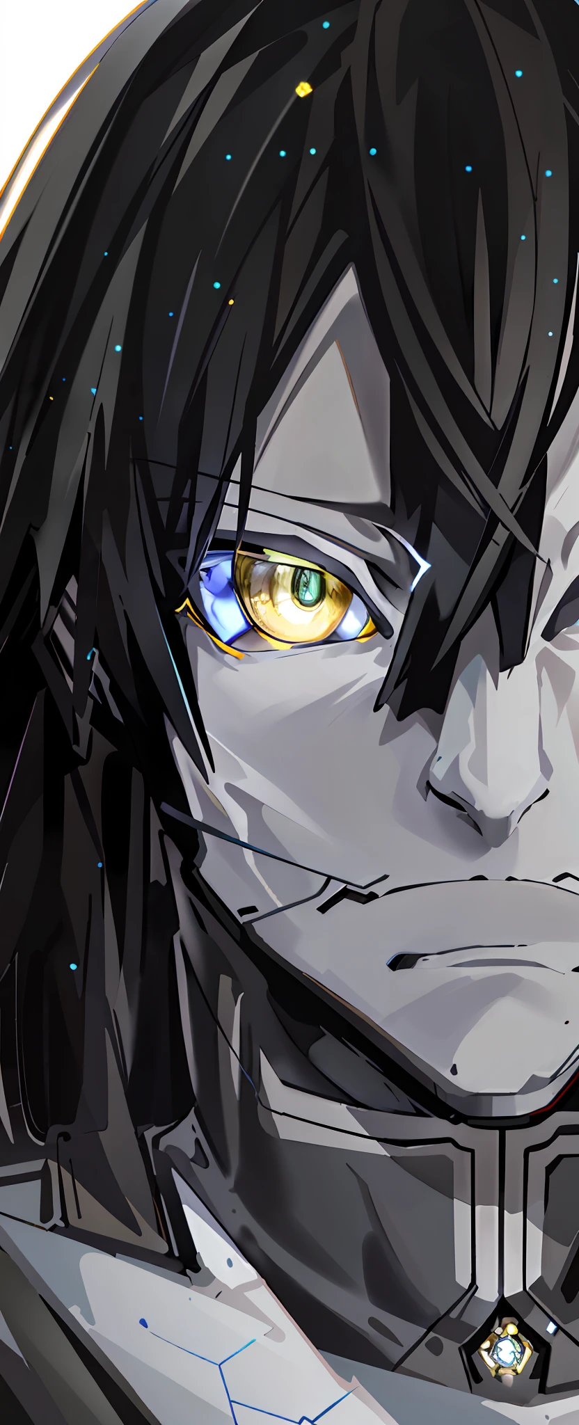 Real Human，photorealestic，cool guy，Facial，Extremely detailed cinematic effects，soothing tones，insanely details，intricately details，ultra - detailed，（A 20-year-old boy，Serious expressions），The eyes glow yellow（Star-like eyes），Extremely beautiful face，nase