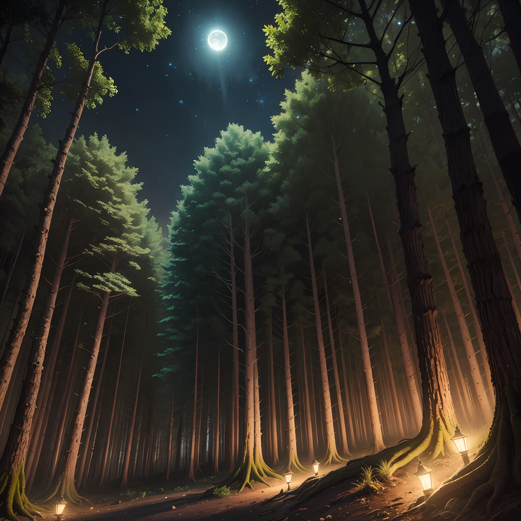 forest at night --auto