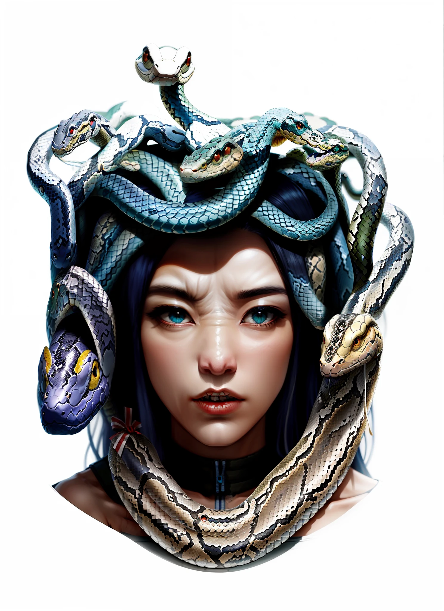 (((((Snake head)))))、(((((Mass snake snake)))))