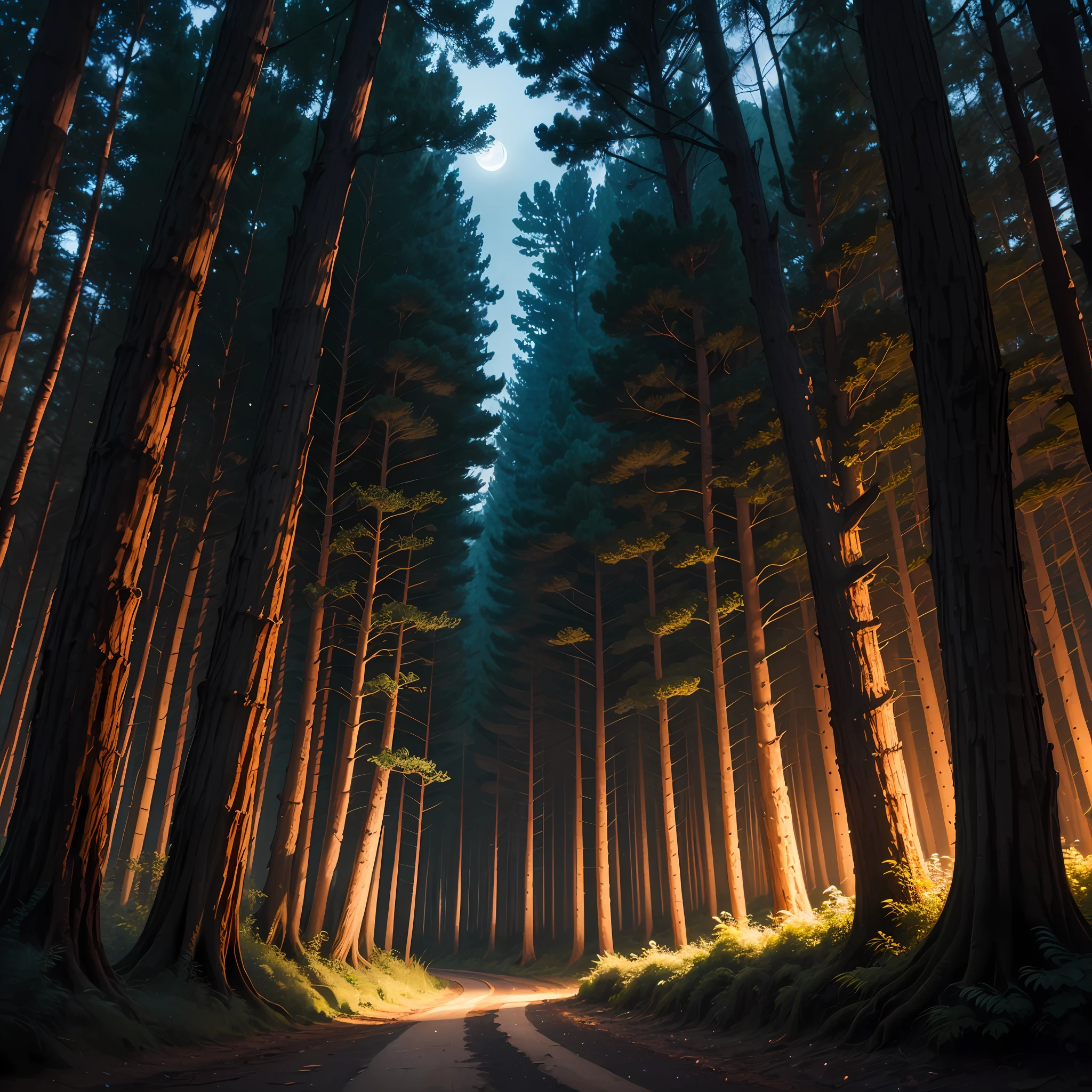 forest at night --auto