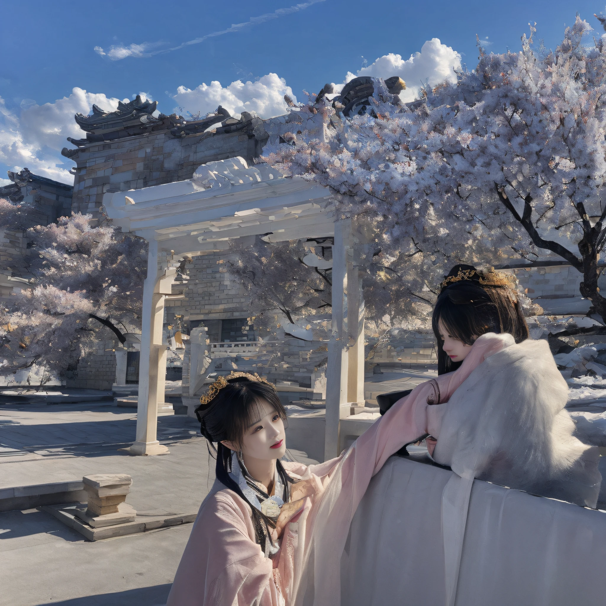 (巨作:1.3), (8K, Photorealistic, OriginalPhoto, Best quality: 1.4), (1girl huge large breasts), Beautiful face, (Realistic face), (Black hair, Short hair:1.3), Nice hairstyle，realisticeyes，Nice detail eyes，（Realistic skin），Beautiful skins，（Sweaters），absurd res，enticing，superhighresolution，Ultra photo realsisim，abundantly detailed，the golden ratio，atlantean，big breast beauty，Yue Wang Gou Jian sword，martial，Aerocoagulation，Blow flowers，Flying snow，Best quality, Master, A high resolution, Wuxia 1 girl,Delicate sheer gauze garment，Delicate sheer gauze dress, Super beautiful face, super beautiful eye, Super beautiful hair Super beautiful face，Super beautiful eyes，Super beautiful hair，Cloud sideburns，Best quality, Master, A high resolution, Wuxia 1 girl,Delicate sheer gauze garment，Untie wide clothes，Naked，Delicate sheer gauze dress, Super beautiful face, super beautiful eye, Super beautiful hair Super beautiful face，Super beautiful eyes，Super beautiful hair，Cloud sideburns，Golden sky，The floor is covered with gold bricks，Square gold bricks，The floor is as flat as a mirror，A pool of sands paved with sands，There are no walls，Colorful lotus，People in the sky，With five Buddha crowns，Golden sky，Golden Onyx，Golden marble，Golden architecture，A lotus flower as big as a wheel，Yellow，Red，Violet light，White light，blueglow，Golden canopy，A rain of petals fell from the sky，