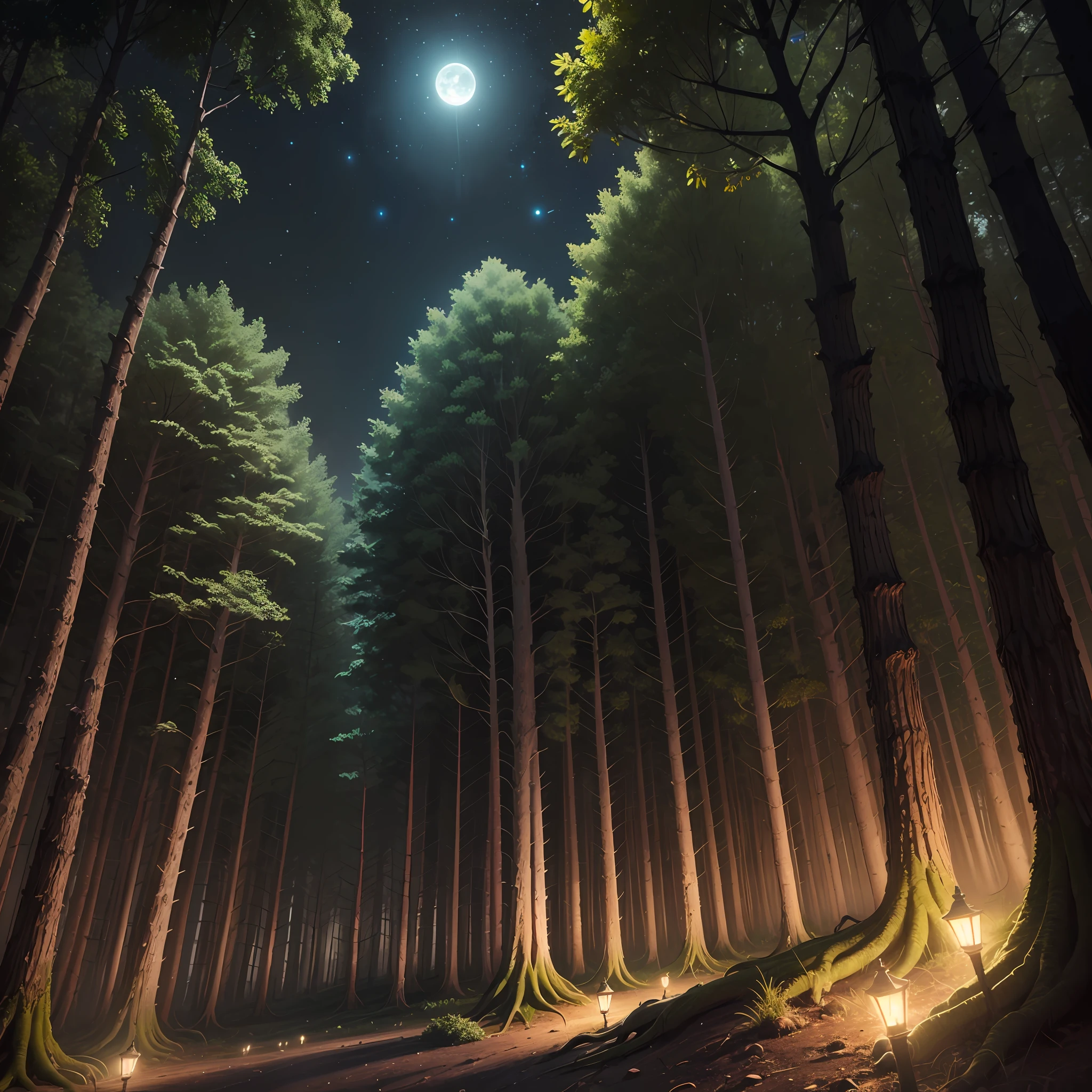 forest at night --auto