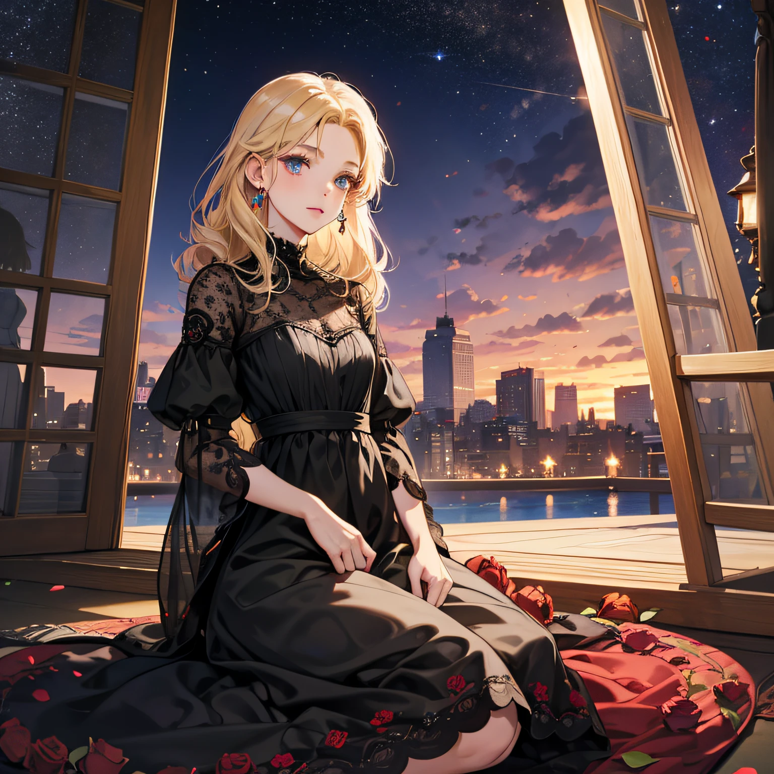 a blond,Princess Cut,odd eye,Older sister,diet,long,Red Rosa,tiarra,Black Dress,curlyhair,small tits,Cool,Rose Dress,embroideries,oriental,A sexy,Sareme,milkyway,Soio