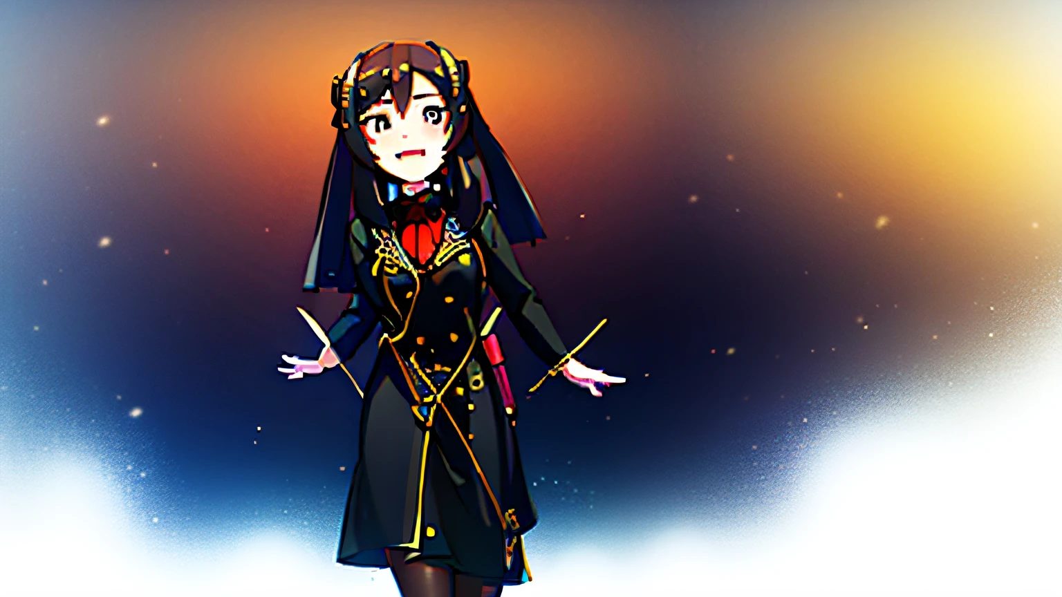 (Very detailed picture depiction) Antique beautiful girl,Black pupils,Double ponytail as thin as silk,Dressed in gorgeous and quaint period costumes,Sometimes gentle and slender,Sometimes playful and cute。 --auto