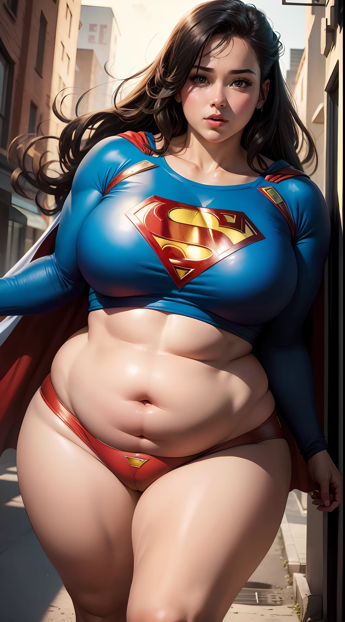 superman becomes fat girl