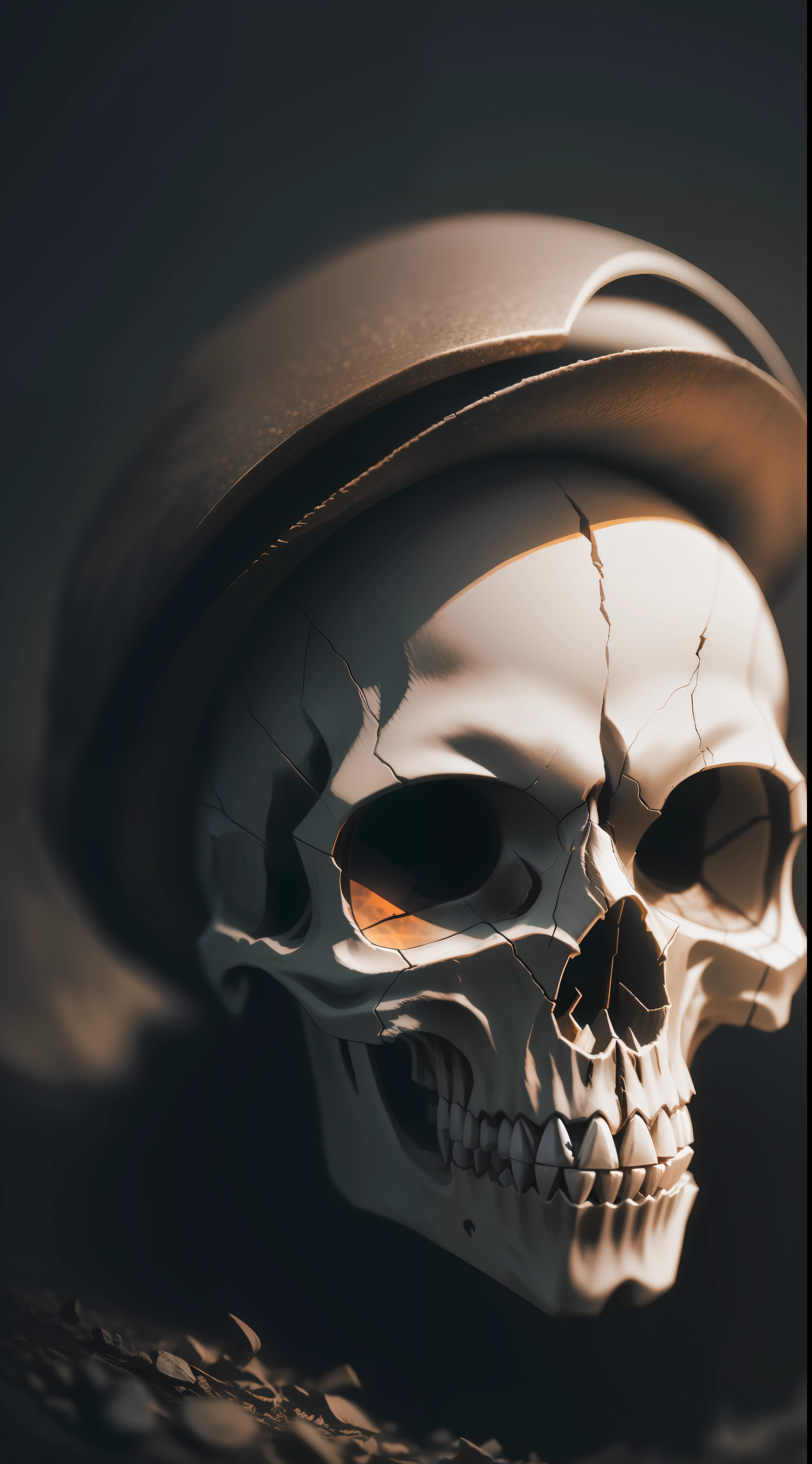 Skull in dark night,dark,high resolution,high quality,dark background