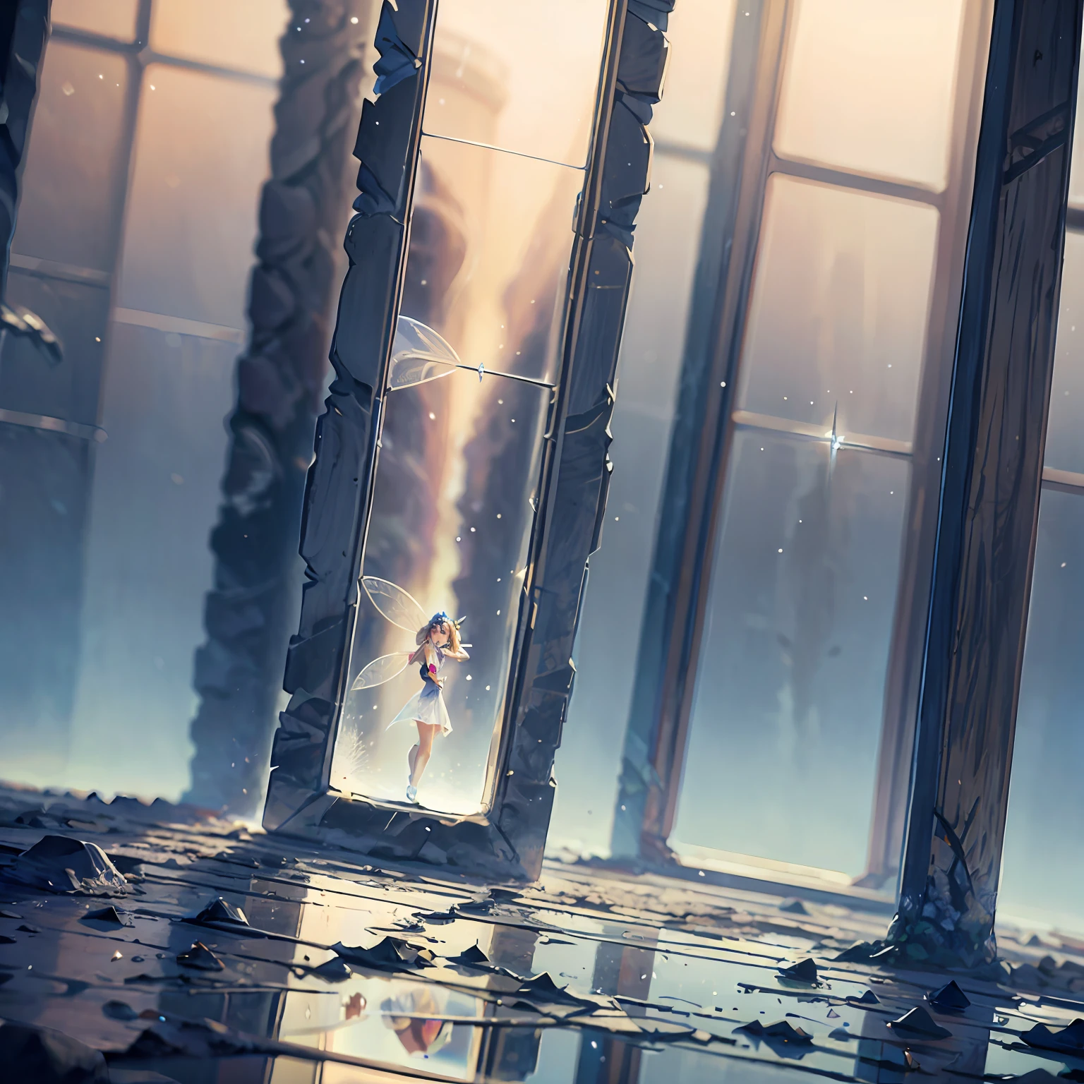 A fairy artifact called the Mirror of Two Life,One side reflects the past,One side reflects the future,There are six reincarnations linked --auto