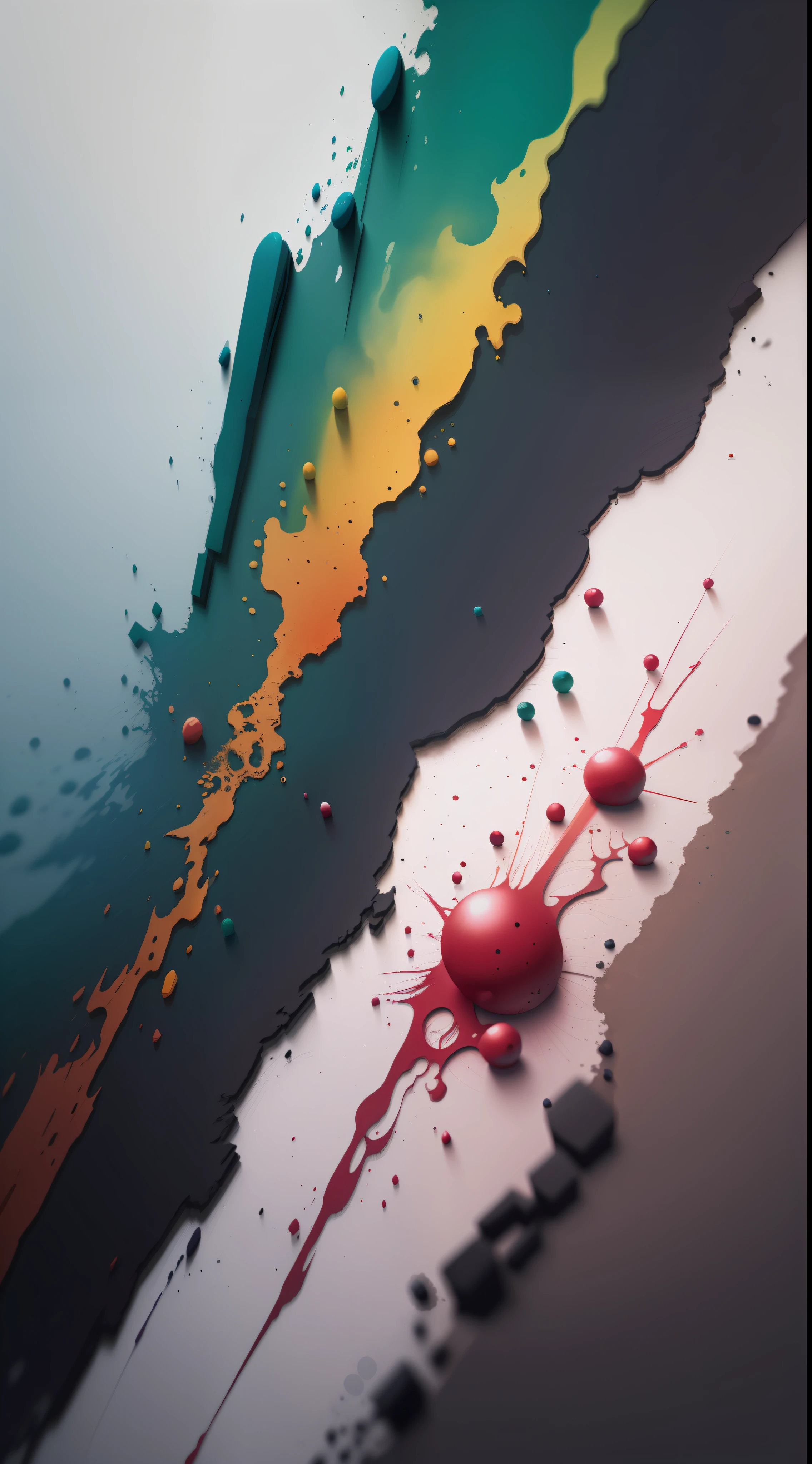 3d watercolor abstract,dark background,high resolution,high quality,colorful,green,red,blue
