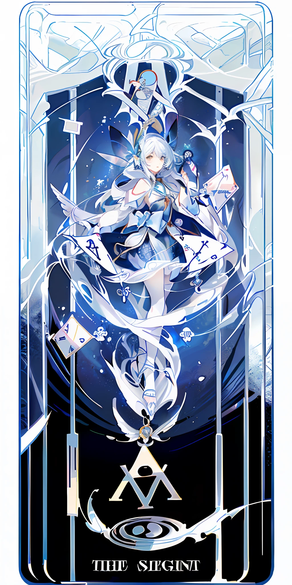 (Golden Ratio: 1.2), (Rose Graffiti: 1.2), (Glitch Color: 1.3), [(White Background: 1.4)::10], (Whole Body: 1.2), (Super Fine: 1.3), (Tarot :1.6),(Magician (Tarot):1.6),(Paper:1.2),(Fairy:1.6),(Fairy Wings:1.2),Full Body, Hanging,(Cool:1.2),(Red Long Hair ),(butterfly hair accessory),(flower hair accessory: 1.0),((sandals,Locket)),(colored cocktail dress: 1.0)+(loose-sleeve jacket: 1.3)+(fluttering colorful tassels and ribbons :1.2 ),(white stockings: 1.2),(colored ink paper flowers: 1.2),(colorful flower sea: 1.3),(chaotic geometry: 1.3),(negative space: 0.8),(drawing board: 1.3 ), (Ether Color ink flow: 1.3)