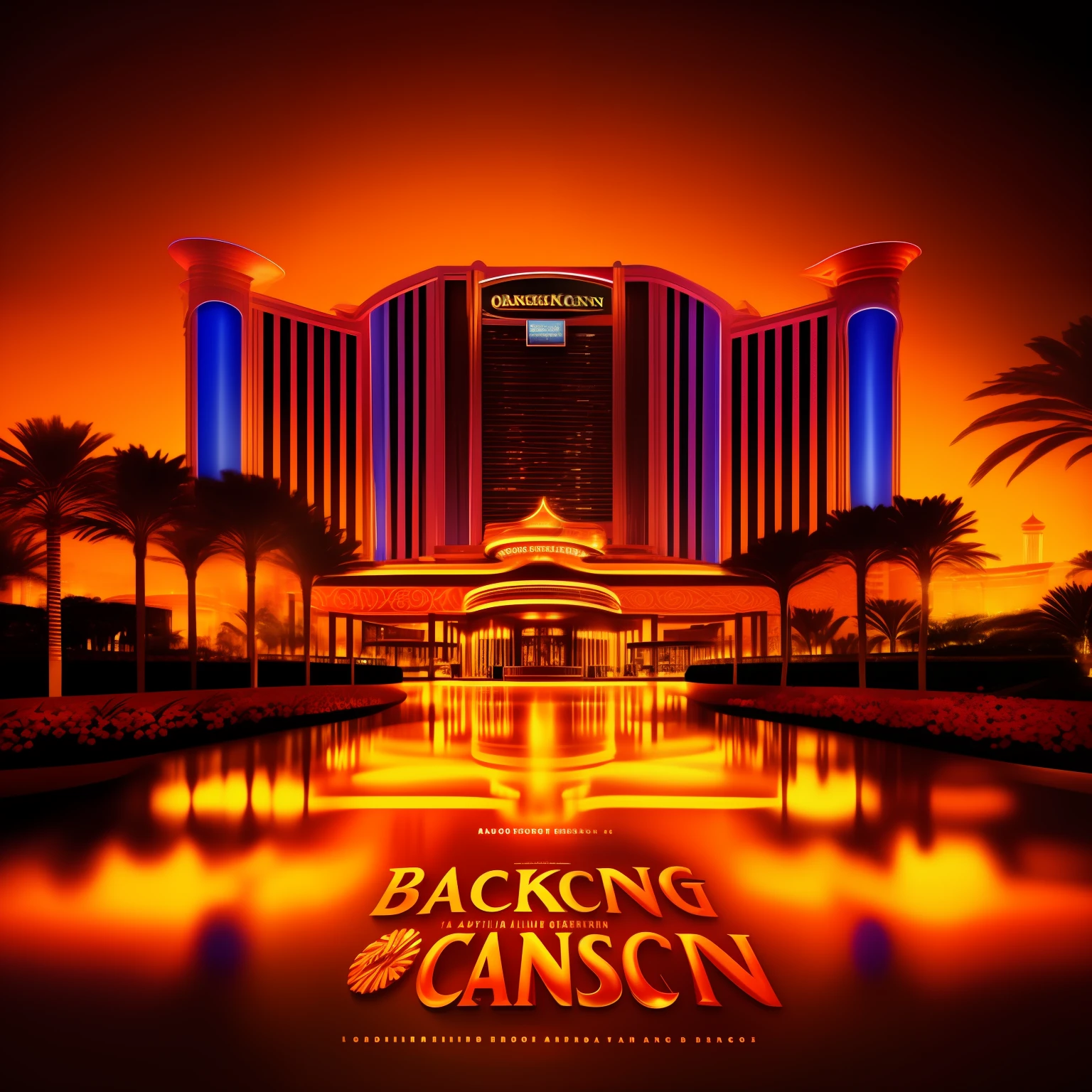 backgound orange casino, blur and free copy right for promotion banner width 1280, high 650 --auto