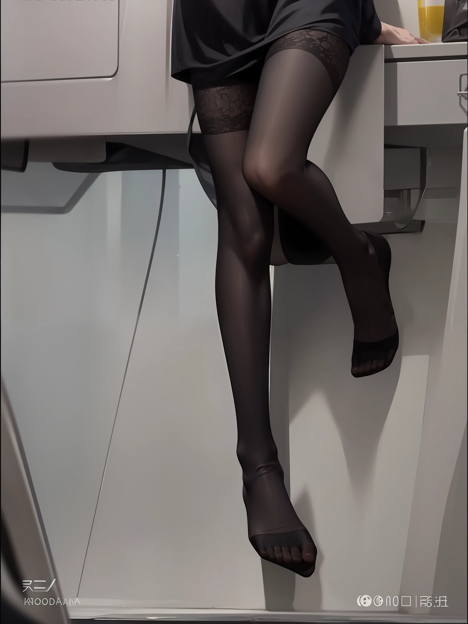 Realistic black silk legs and outrageous resolution，The clarity picture quality is particularly high