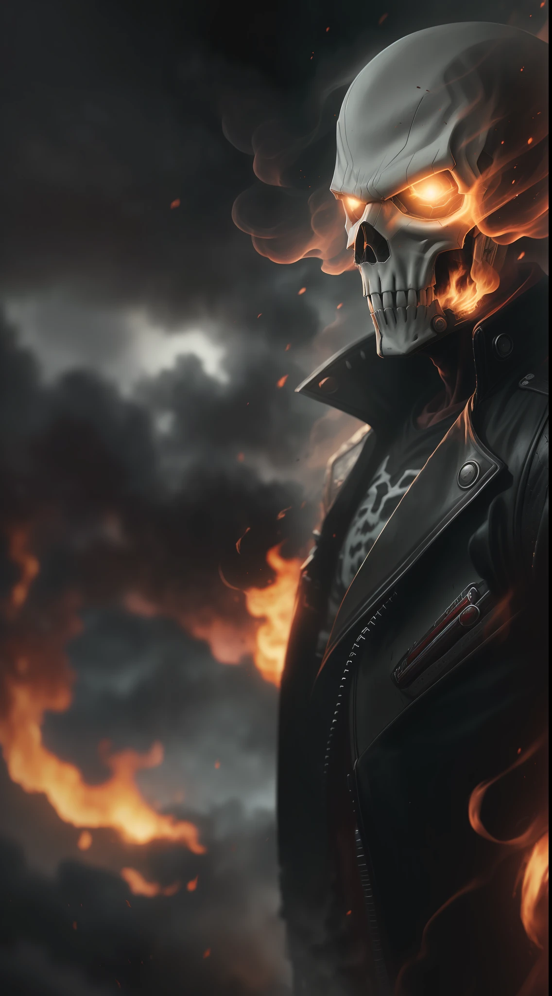 (gloomy shot: 1.1), epic realistic, Ghost Rider from Marvel in a red smoke cloud, soft cinematic light, Adobe Lightroom, darkroom, HDR, intricate, highly detailed, (depth of field: 1.4), hyper-detail (artstation: 1.4), cinematic, warm light, dramatic light (complex details: 1.1)