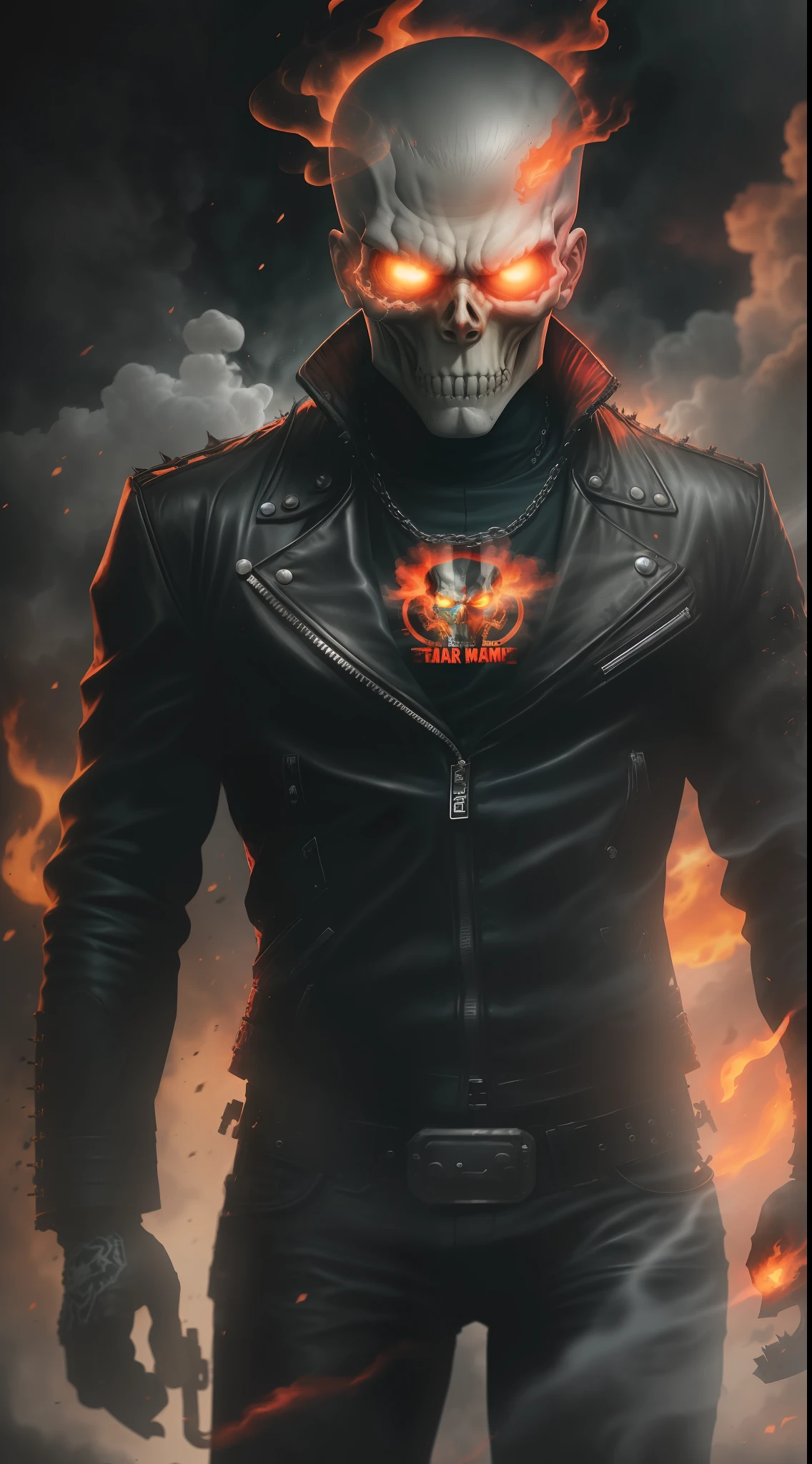 (gloomy shot: 1.1), epic realistic, Punk Ghost Rider from Marvel in a red smoke cloud, soft cinematic light, Adobe Lightroom, darkroom, HDR, intricate, highly detailed, (depth of field: 1.4), hyper-detail (artstation: 1.4), cinematic, warm light, dramatic light (complex details: 1.1)