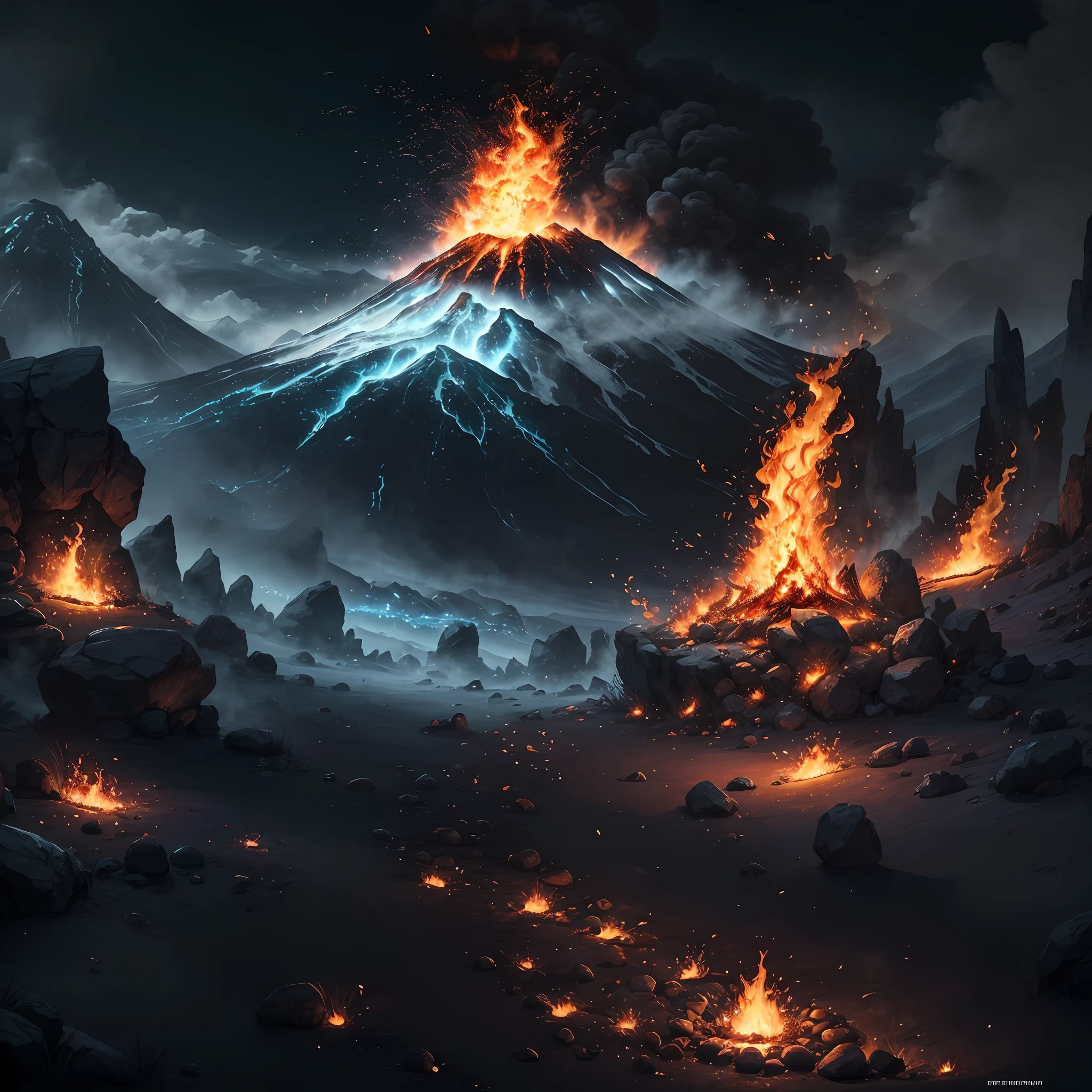 The Flaming Dragon breathes fire,volcanoes,breathingfire --auto