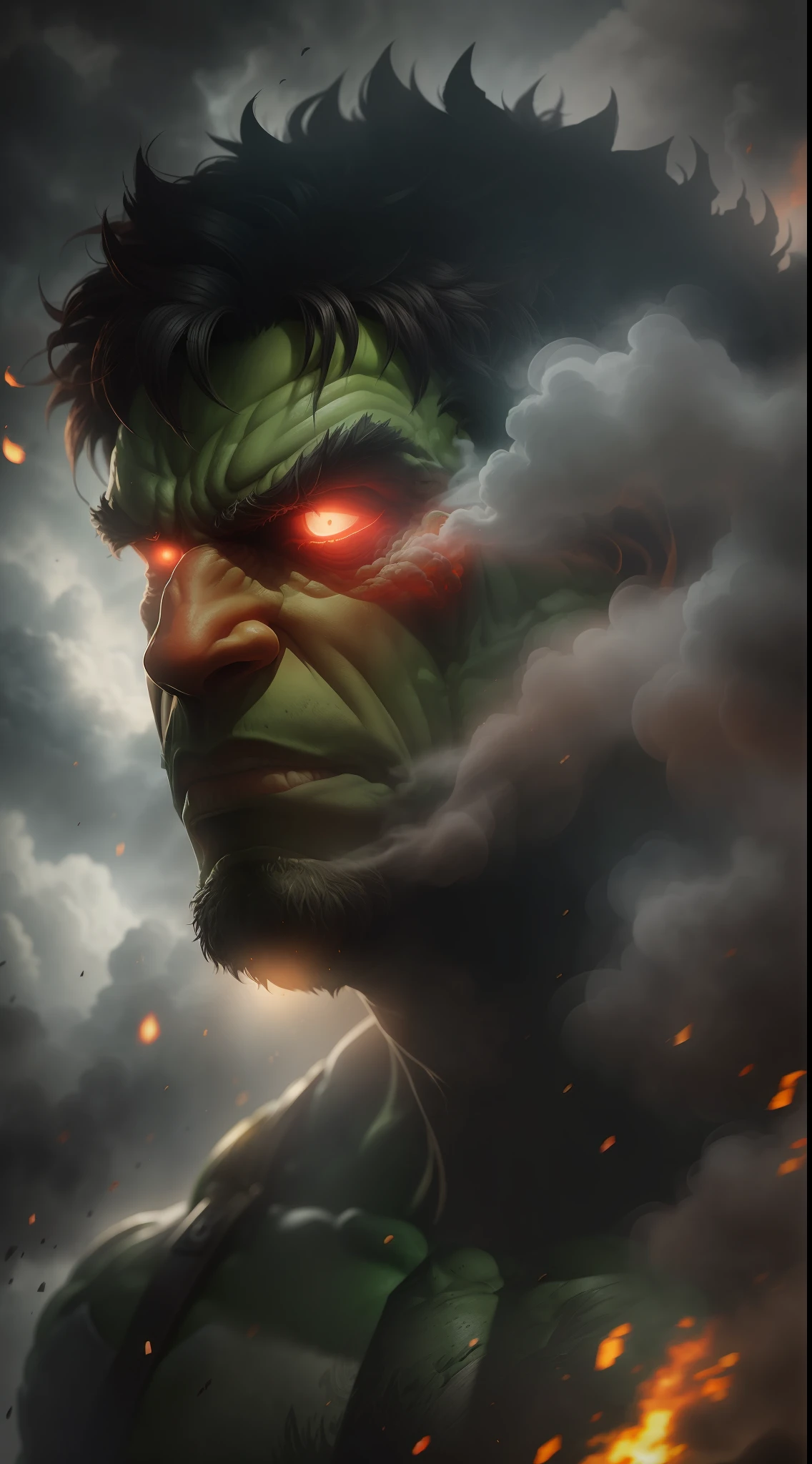 (gloomy shot: 1.1), epic realistic, Hulk from Marvel in a red smoke cloud, soft cinematic light, Adobe Lightroom, darkroom, HDR, intricate, highly detailed, (depth of field: 1.4), hyper-detail (artstation: 1.4), cinematic, warm light, dramatic light (complex details: 1.1)