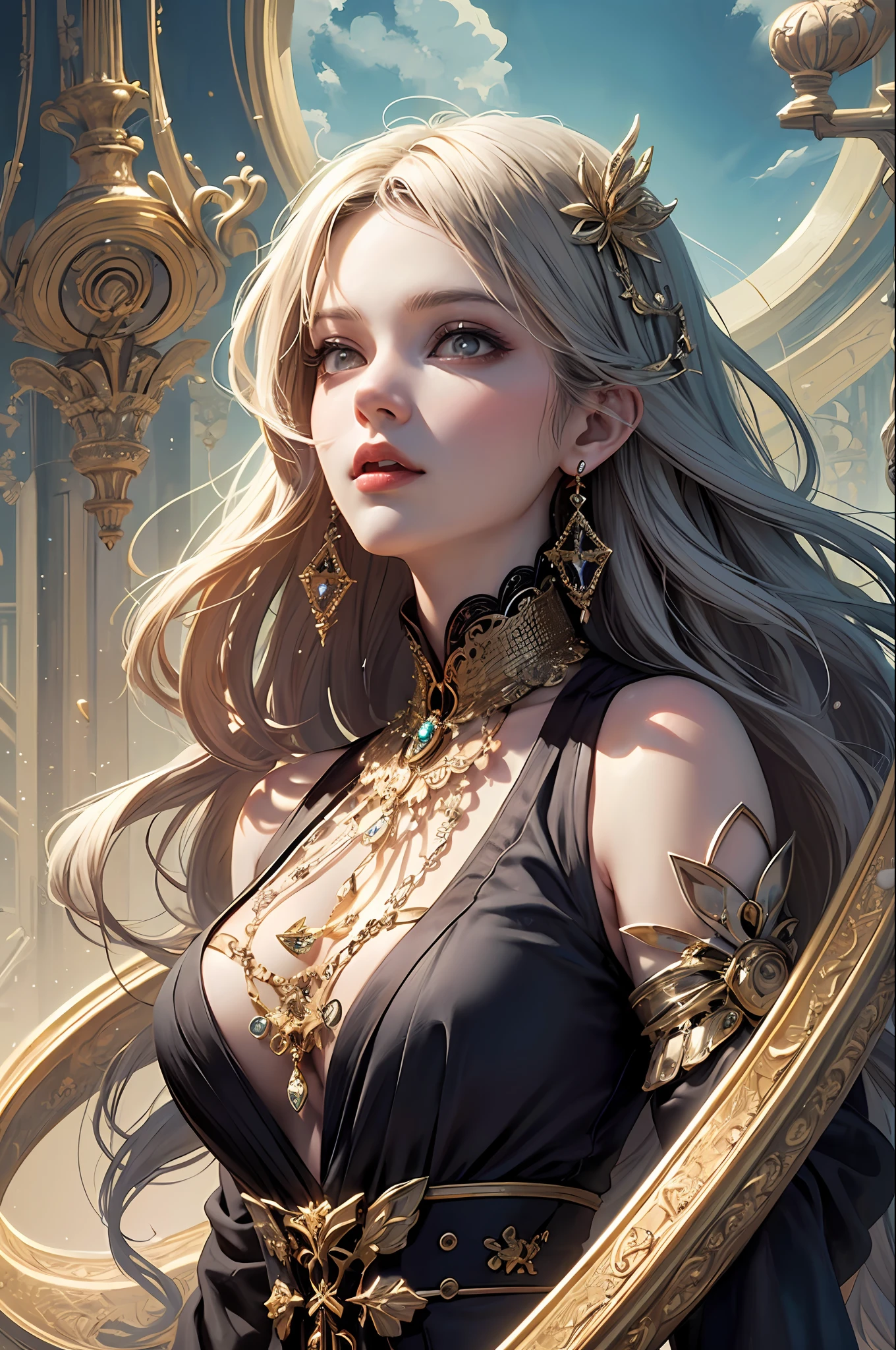 (masterpiece, top quality, best quality, official art, beautiful and aesthetic:1.2), (1girl), extreme detailed,(fractal art:1.3),colorful,highest detailed