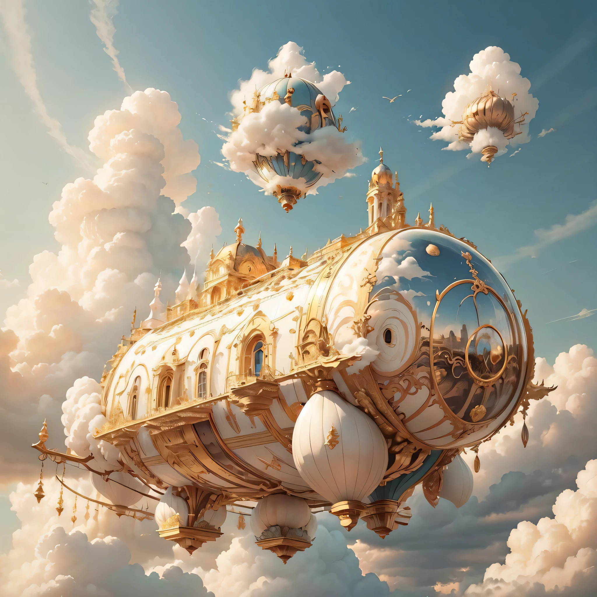 IvoryGoldAI 
dirigible, clouds