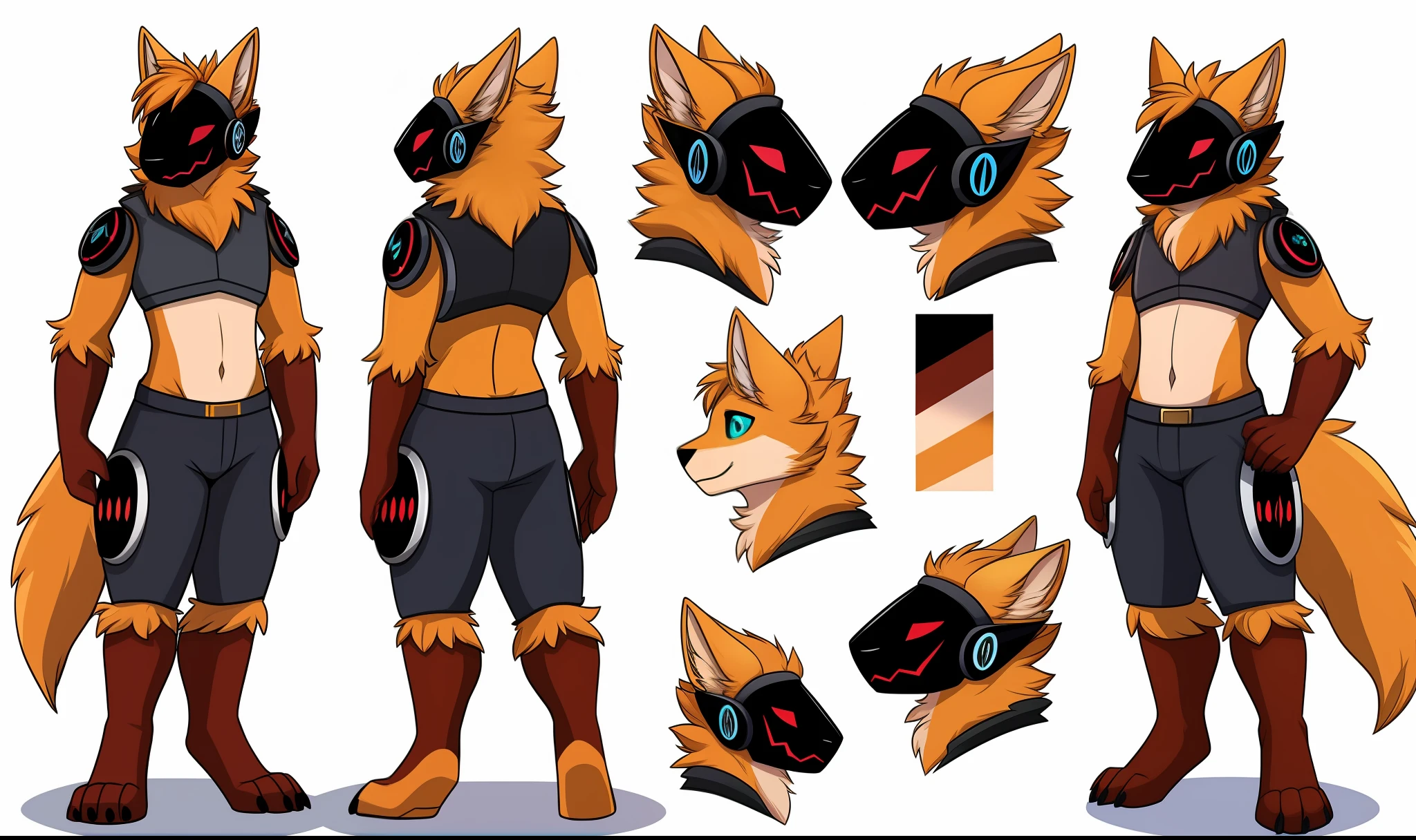 Protogen, Design sheet, cuerpo detallado