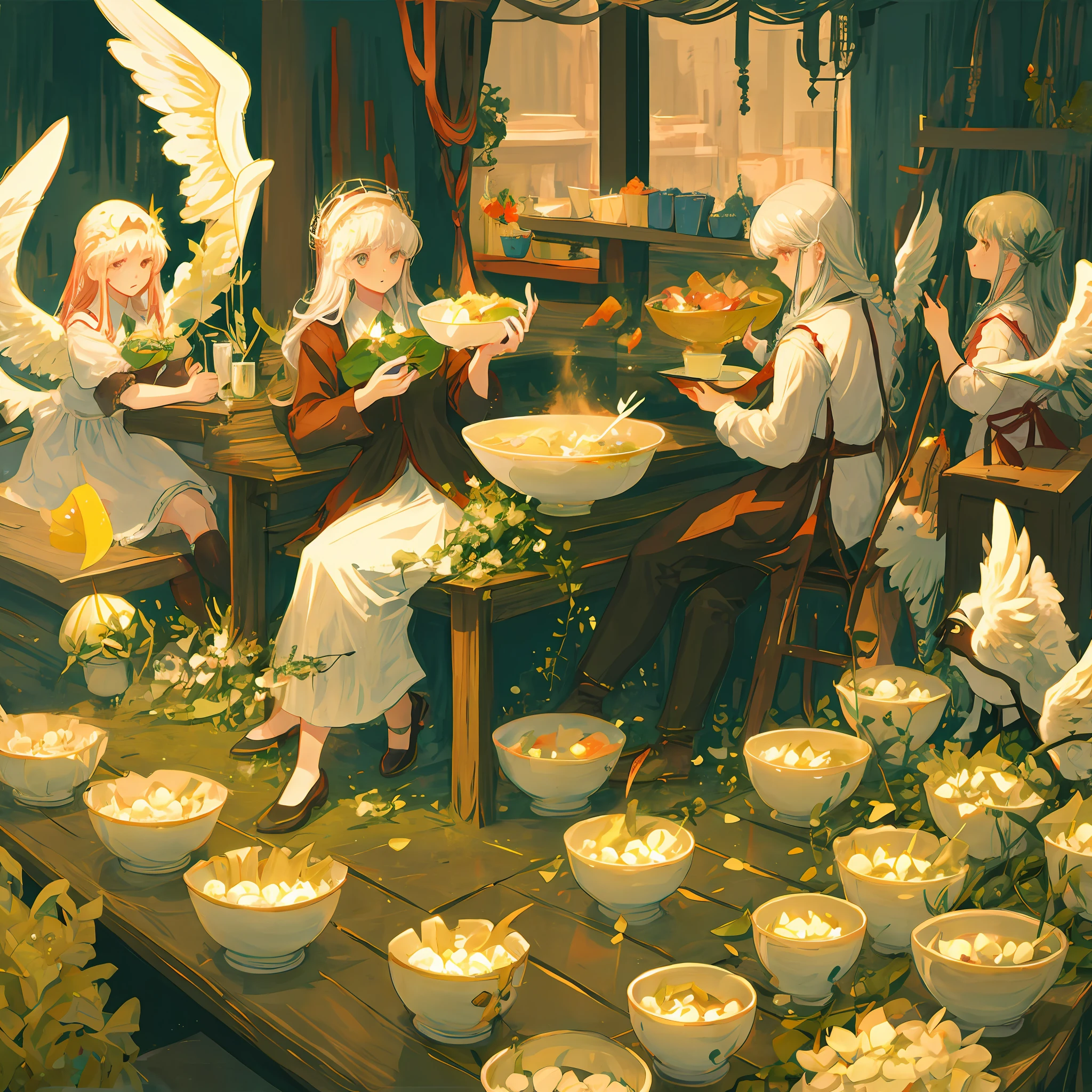 Seven angels with the bowls of the last plagues