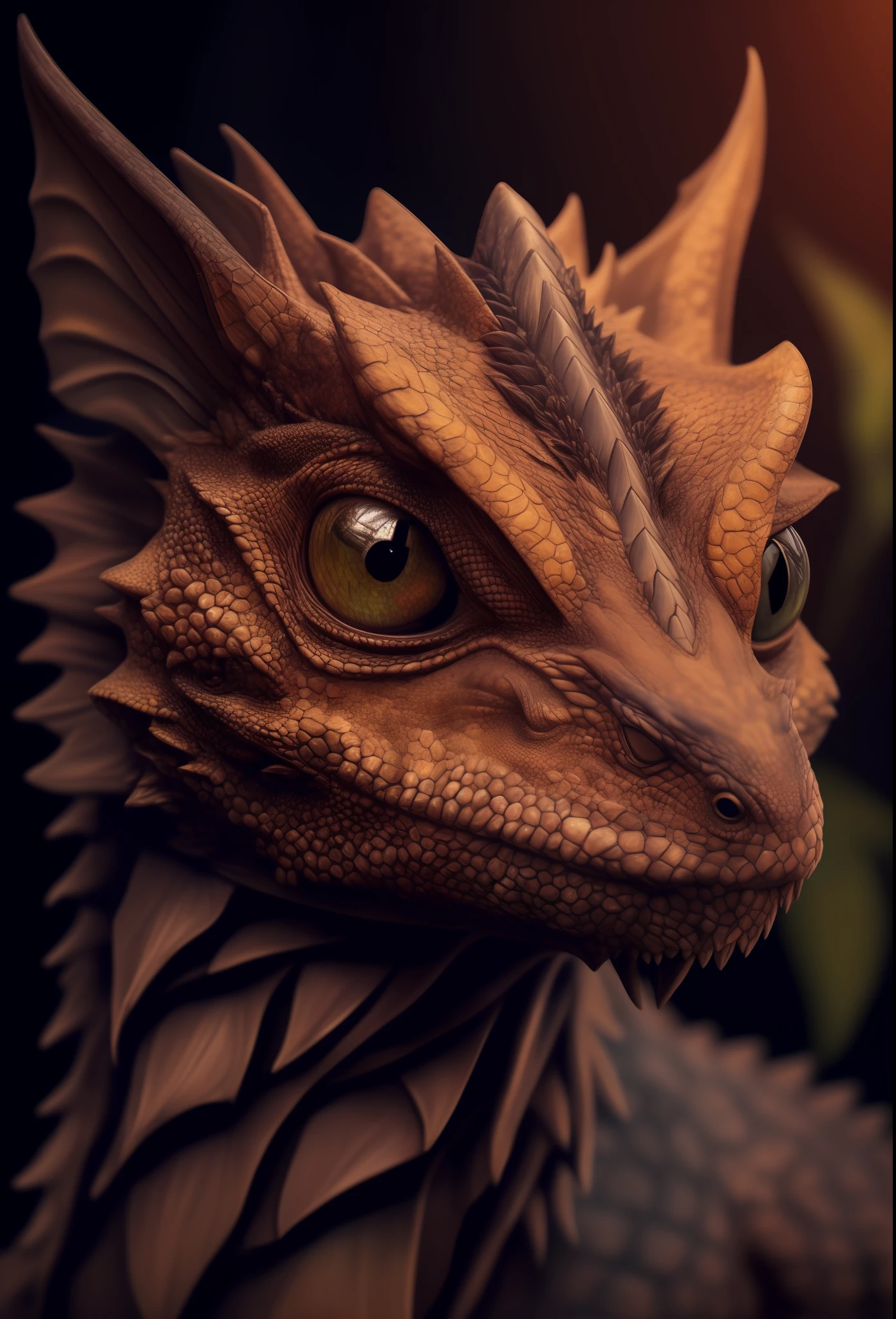 There is a closeup of a lizard with a very large head, dragon portrait, portrait of a dragon, criatura altamente detalhada, criatura detalhada, arte digital altamente detalhada, personagem de fantasia hiperdetalhado, arte digital ultra-detalhada, dragon face, retrato premiado da criatura, Detailed dragon, as an anthropomorphic dragon, dragon scales across hairline, altamente realista e detalhado