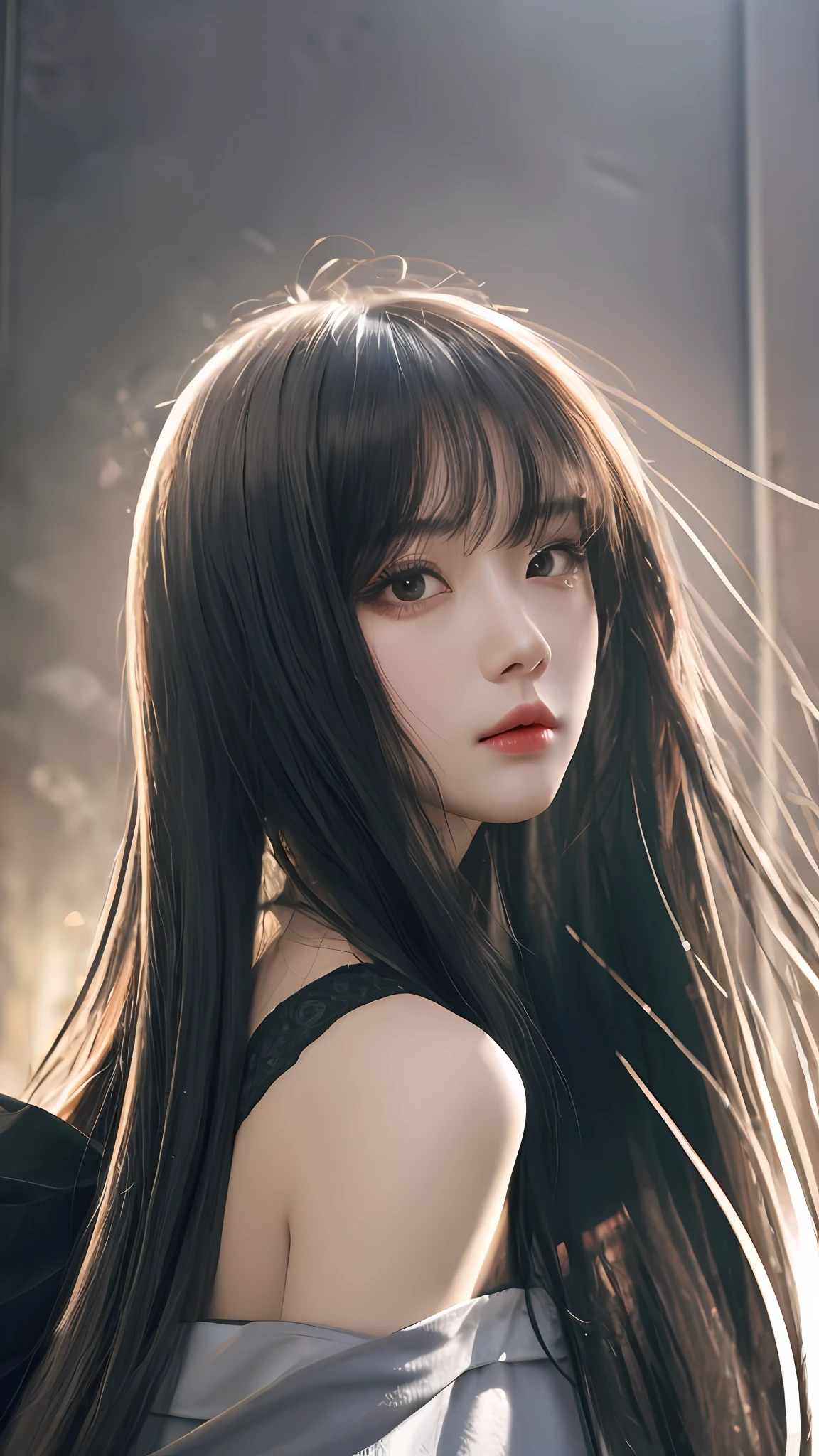 Very detailed eyes, very detailed face, very beautiful woman, best quality, Korean style, super detailed (photorealistic), big,