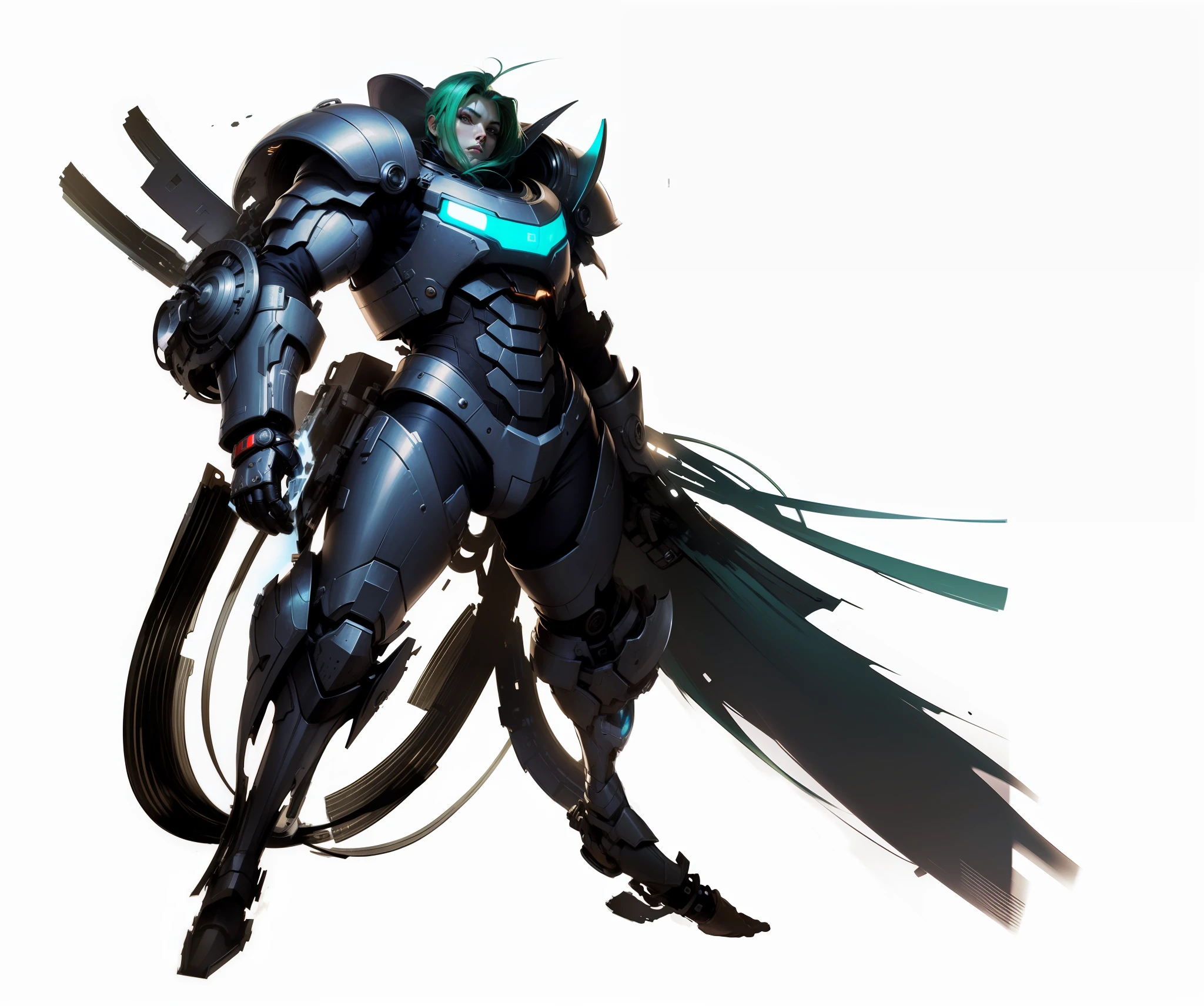 Fix Mechanical Armor, Short Hair Hair