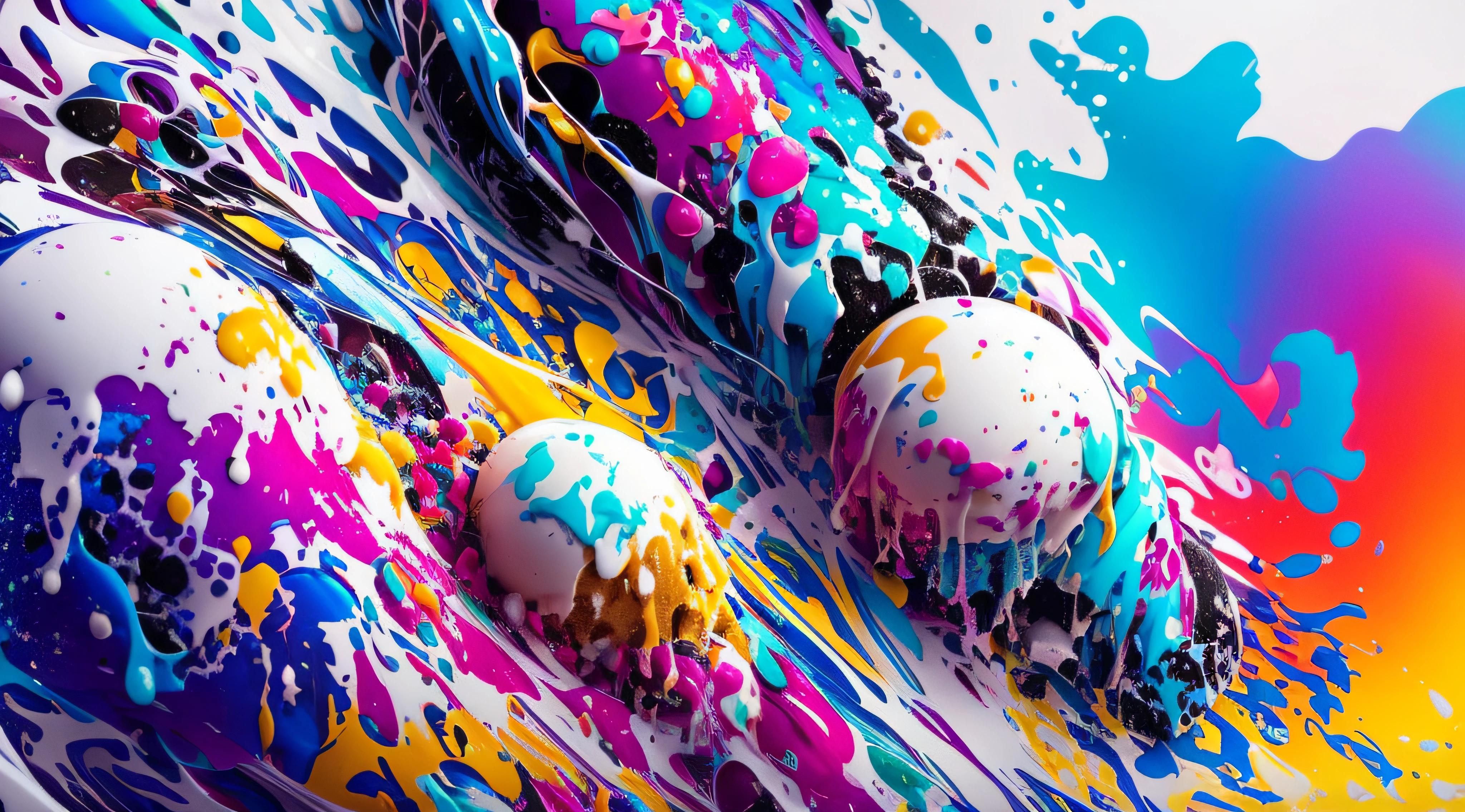 Sticker, Splash art, icecream come ((white background)), epic instagram, artstation, colorful ink splash style, outline, intricately detailed hyperdetailed, unrealistic engine, fantastic, intricate details, splash screen, complementary colors, fantasy concept art, resolution 8k, deviantart masterpiece, oil painting, heavy brush strokes, paint drips, splash arts --auto