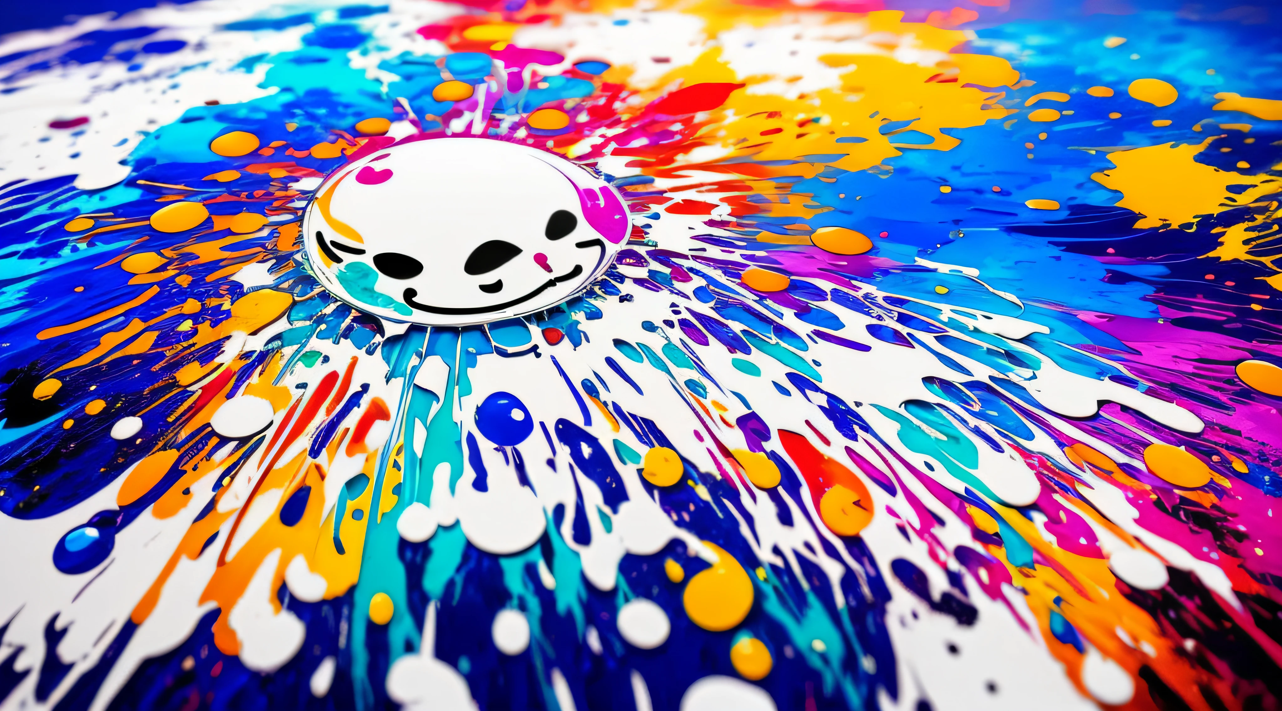 Sticker, Splash art, icecream come ((white background)), epic instagram, artstation, colorful ink splash style, outline, intricately detailed hyperdetailed, unrealistic engine, fantastic, intricate details, splash screen, complementary colors, fantasy concept art, resolution 8k, deviantart masterpiece, oil painting, heavy brush strokes, paint drips, splash arts --auto