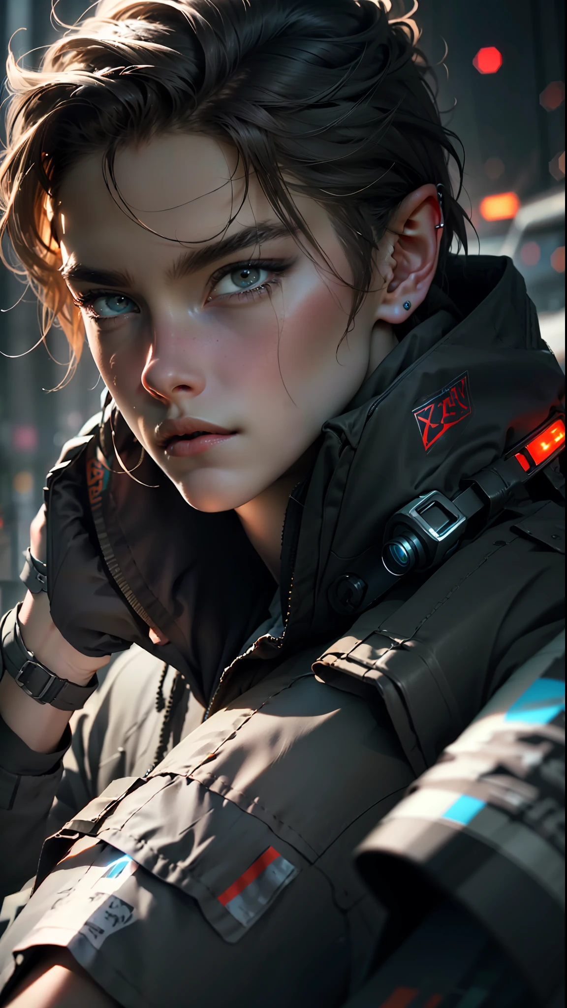 ultra detail, high resolution, ultra detailed, best quality, amazing, top quality, extremely detailed CG 8k wallpaper unit, cinematic lighting, Zelda cyberpunk link, cyberpunk, dark boy
