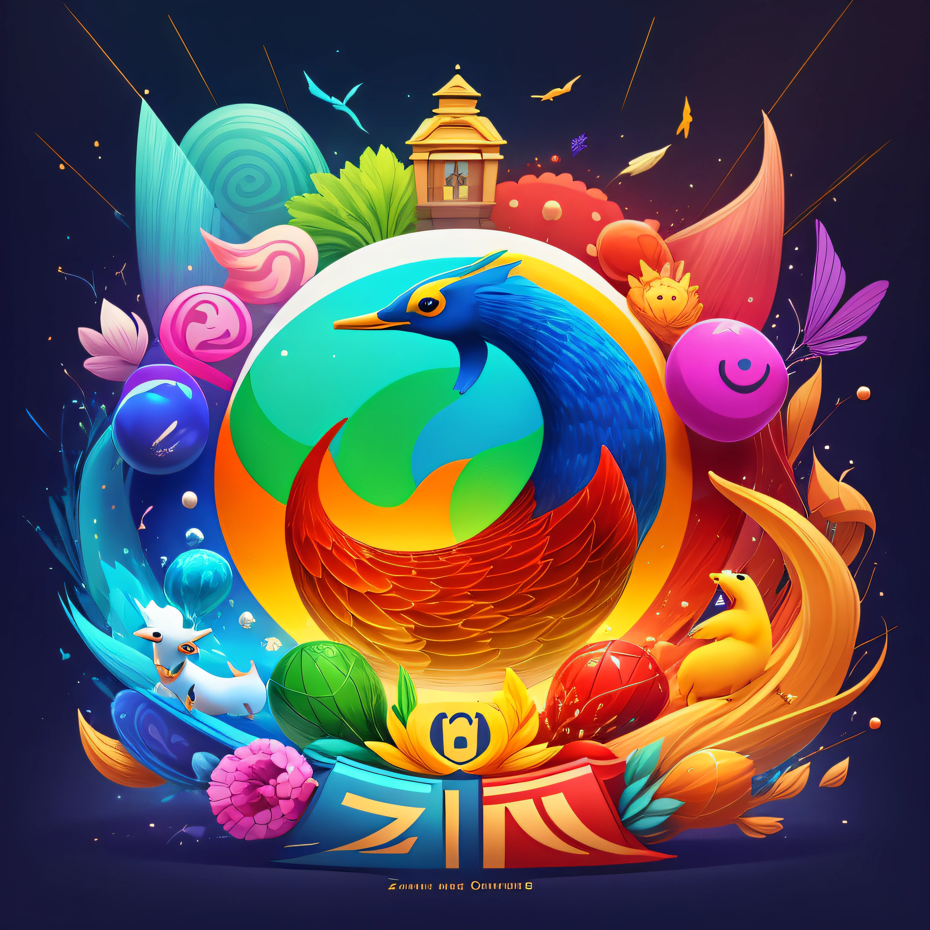 Crie uma imagem para a logo do canal "Zoosonsecontos". The logo should convey the essence of the channel, which is the combination of animals, sounds and stories. A logo pode conter elementos como animais estilizados, notas musicais, livros ou elementos que representem a natureza. Use vibrant, cheerful colors to convey a sense of fun and entertainment. Feel free to get creative(a) e explorar diferentes ideias. The end result should be an attractive logo that arouses the interest of the public to watch the contents of the channel. --auto
