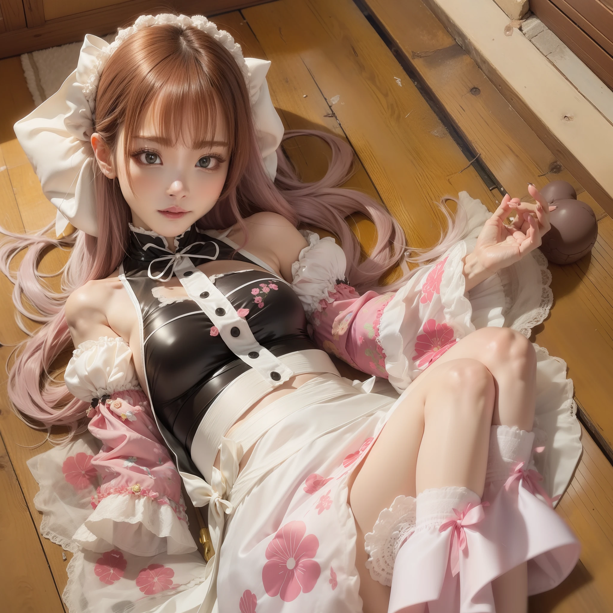 White silk loli burst clothes