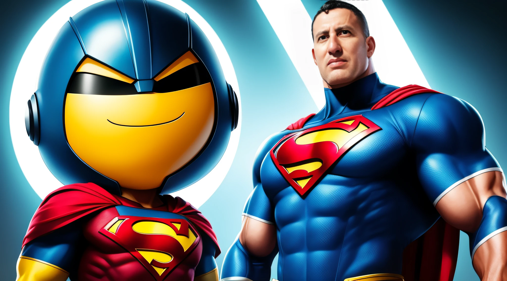 um homem, estilo super-mam, super heroi, olhando para camera, cena de filme, UHD. 8K, realist