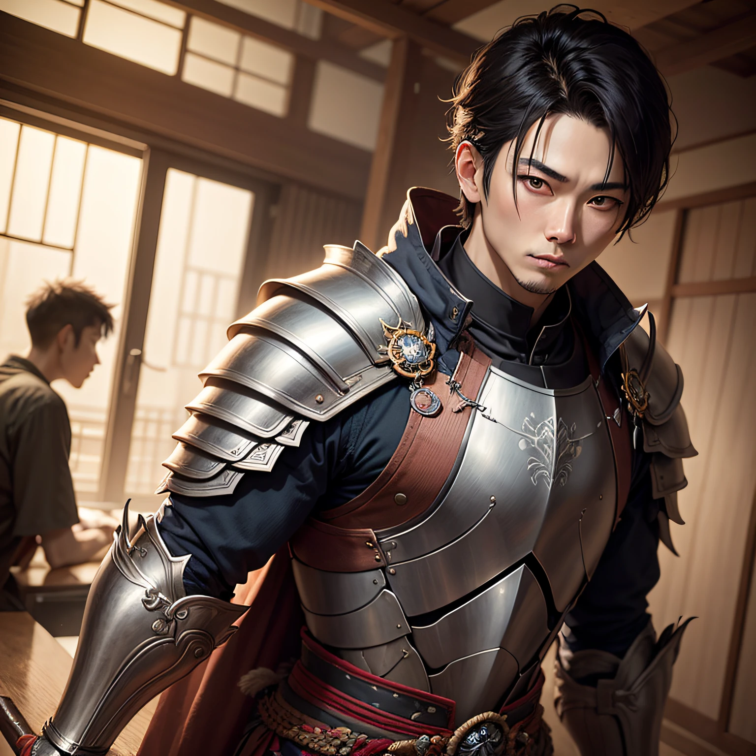illutst 180 80 Japan Adults male people Wild spear s Armor short jaw --auto