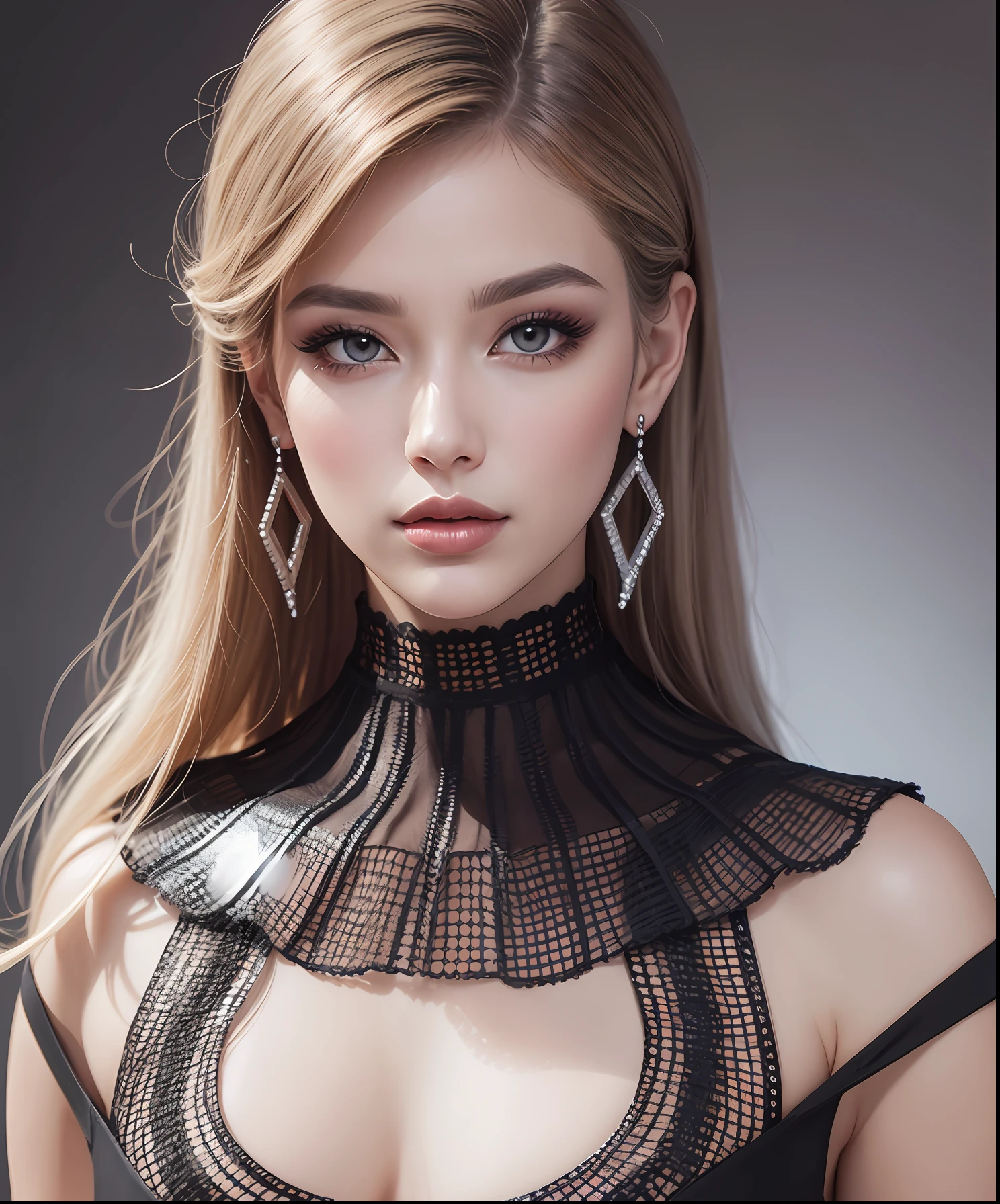 Face Chart makeup, symmetrical, portrait, beauty, fashion, Stylish, realistic, Full portrait, Glamour --auto --s2