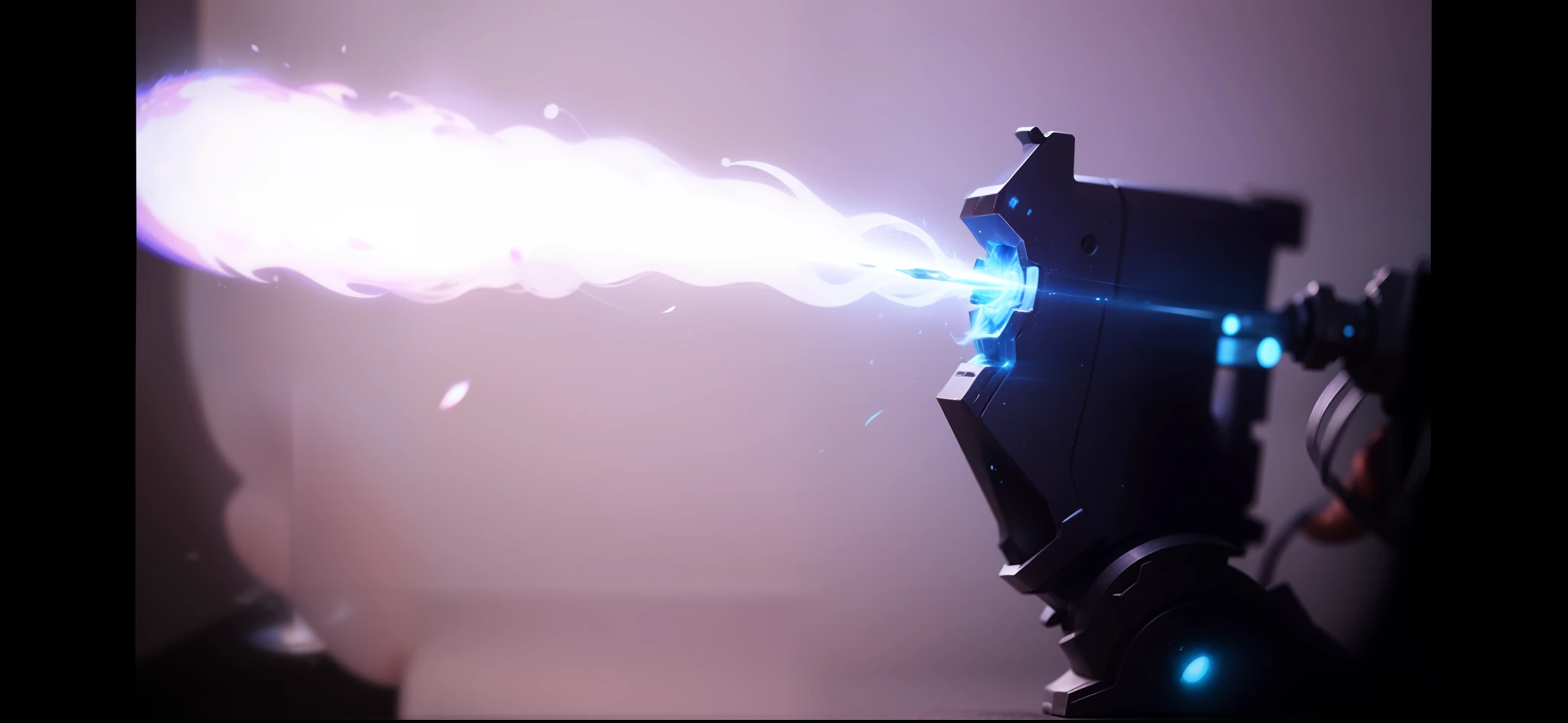 A weapon that fires blue high-temperature plasma shells