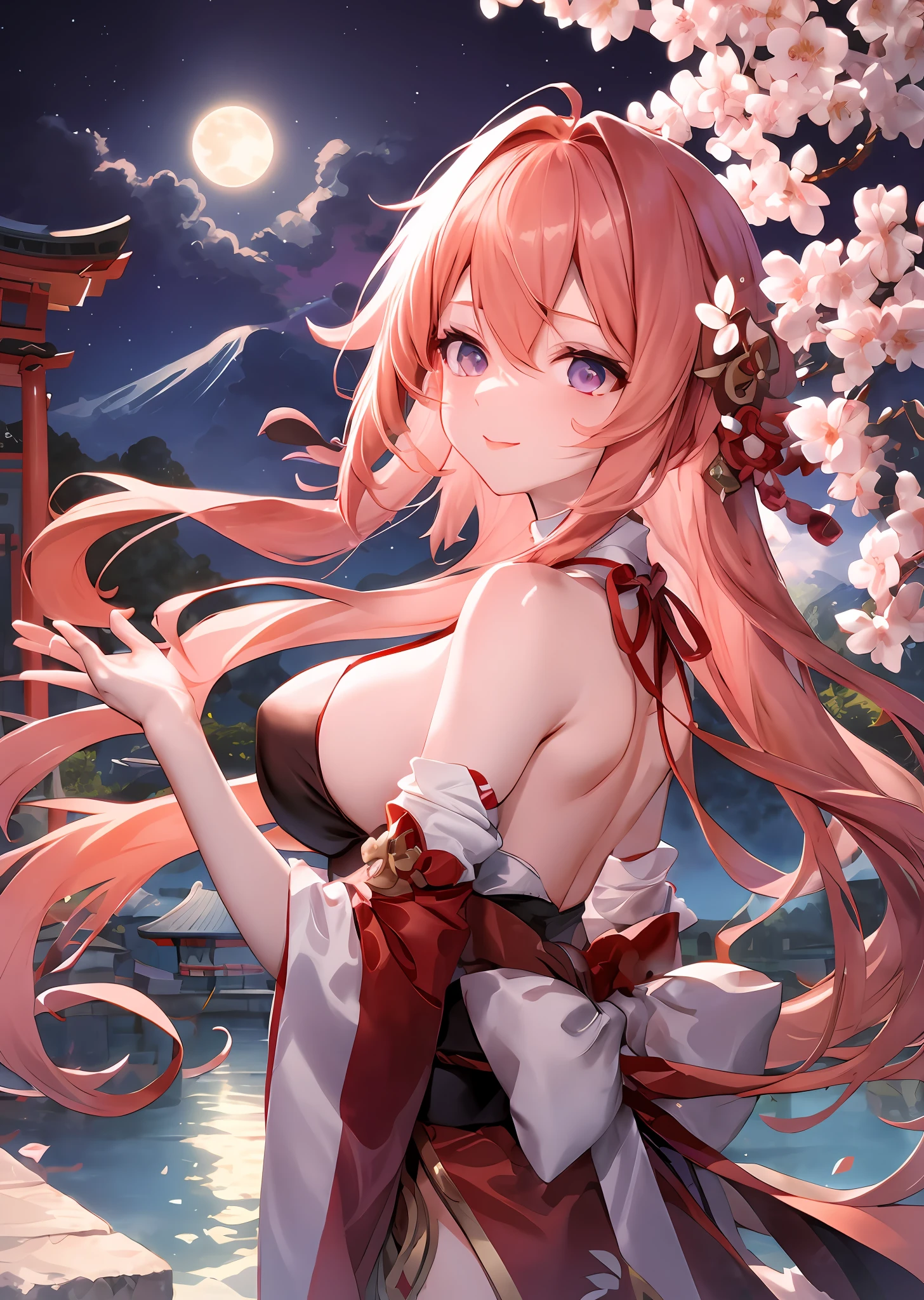 anime girl with long pink hair and a white dress, Best anime 4k konachan wallpaper, seductive anime girls, Anime art wallpaper 8 K, Anime wallpaper 4K, Anime wallpaper 4 k, Anime art wallpaper 4 K, Anime art wallpaper 4k, cute anime waifu in a nice dress, beautiful and seductive anime woman, style of anime4 K, Ayaka Genshin impact