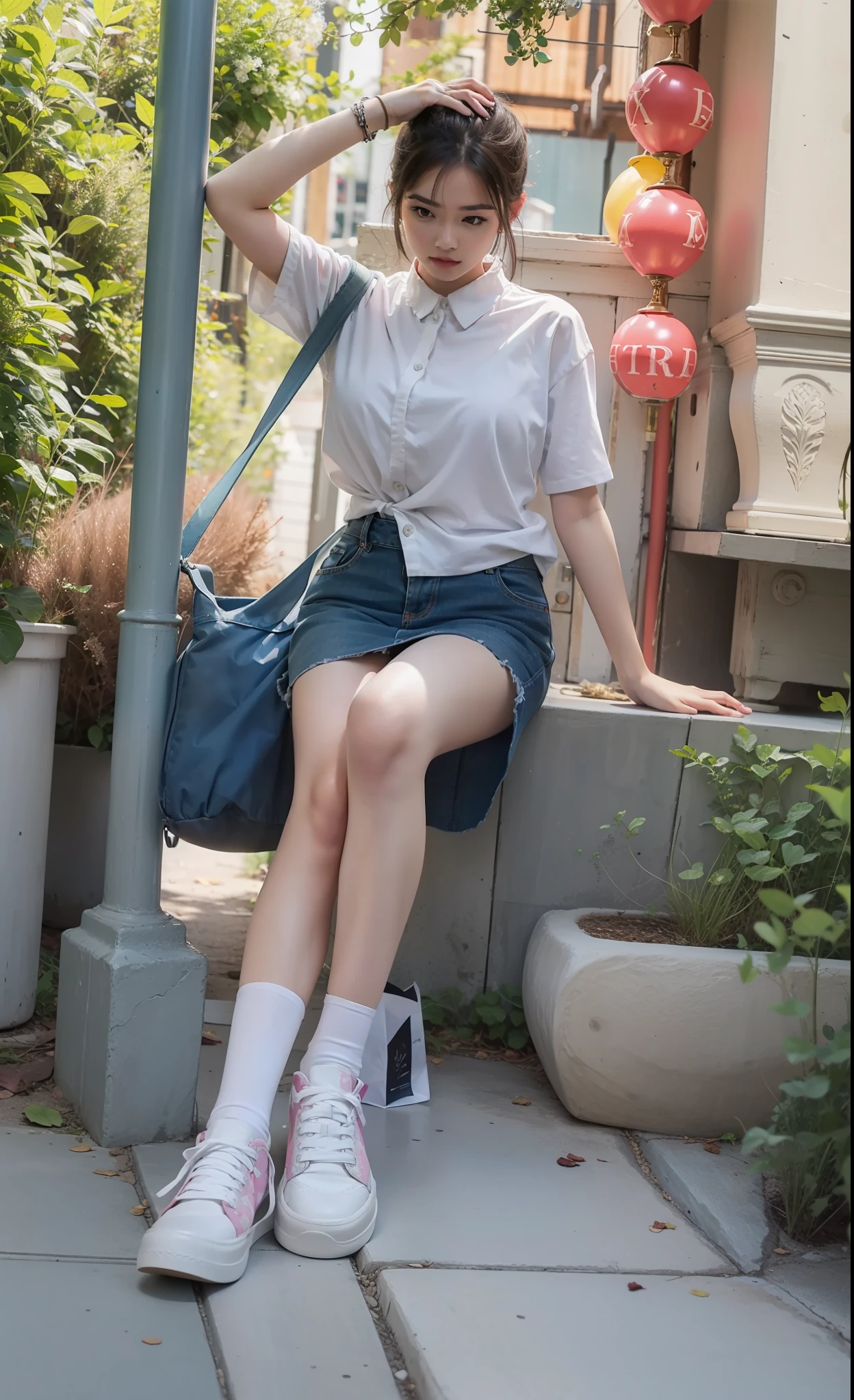 teens girl，long leges，photography of，realisticlying，filigree