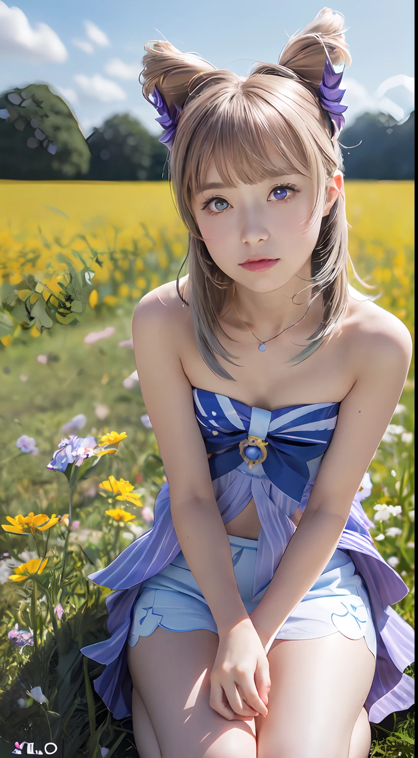 ultra high res, (photorealistic:1.4), raw photo,16K,
(solo,1girl,li:1.2),
Flower field, flower, butterfly, kokomidef, kokomirnd,