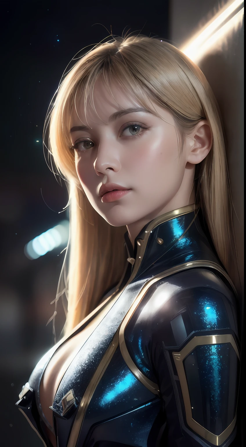 Masterpiece, Best Quality, Cinema, Official Art, Propaganda Art, Cinematic Wallpapers, Very Detailed CG Uniform 4k Wallpapers, Intricate Details, Upper Body, Facial Focus, Concept Art, Production Art, ( , highres, (realistic, photo-realistic:1.2), physically-based rendering, machinery, reflection, realistic, cyberpunk, symmetric front view close up head shot eyes symmetry face very sharp focus realistic award winning matte drawing movie lights, mecha, (Illustration: 1.1), slim, fair skin, delicate face, shine, tights, (long blonde hair), Japanese shrine costume, green eyes, battlefield, chip, shine, vast landscape photo, (from below, starry sky above, open field below), a girl standing on a flower field looking up, (string moon: 1.2), (meteor: 0.9), (nebula: 1.3), tree BREAK making art, (Warm light source: 1.2), (Firefly: 1.2), lamps, lots of purple and orange, intricate details, volumetric lighting, realism BREAK (Masterpiece: 1.2), (Best Quality), 4K, Ultra-Detailed, (Dynamic Composition: 1.4), Very Detailed, Rich in Detail, (Iridescent Colors: 1.2), (Glowing, Atmospheric Illumination), Dreamy, Fantastic, (Solo: 1.2) Gray Hair, Long Flowing Hair, Strong Wind, Orange Eyes, Shiny Eyes, Large, Face, Chest and Thighs Raw, Visible. photorealistic real, portfolio, fine LED,beautifully decorated, beautiful relief, small parts polymerization, metal cylinder, detailed neon, fine LED, fine parts, gear, gauge, pressure gauge, steam