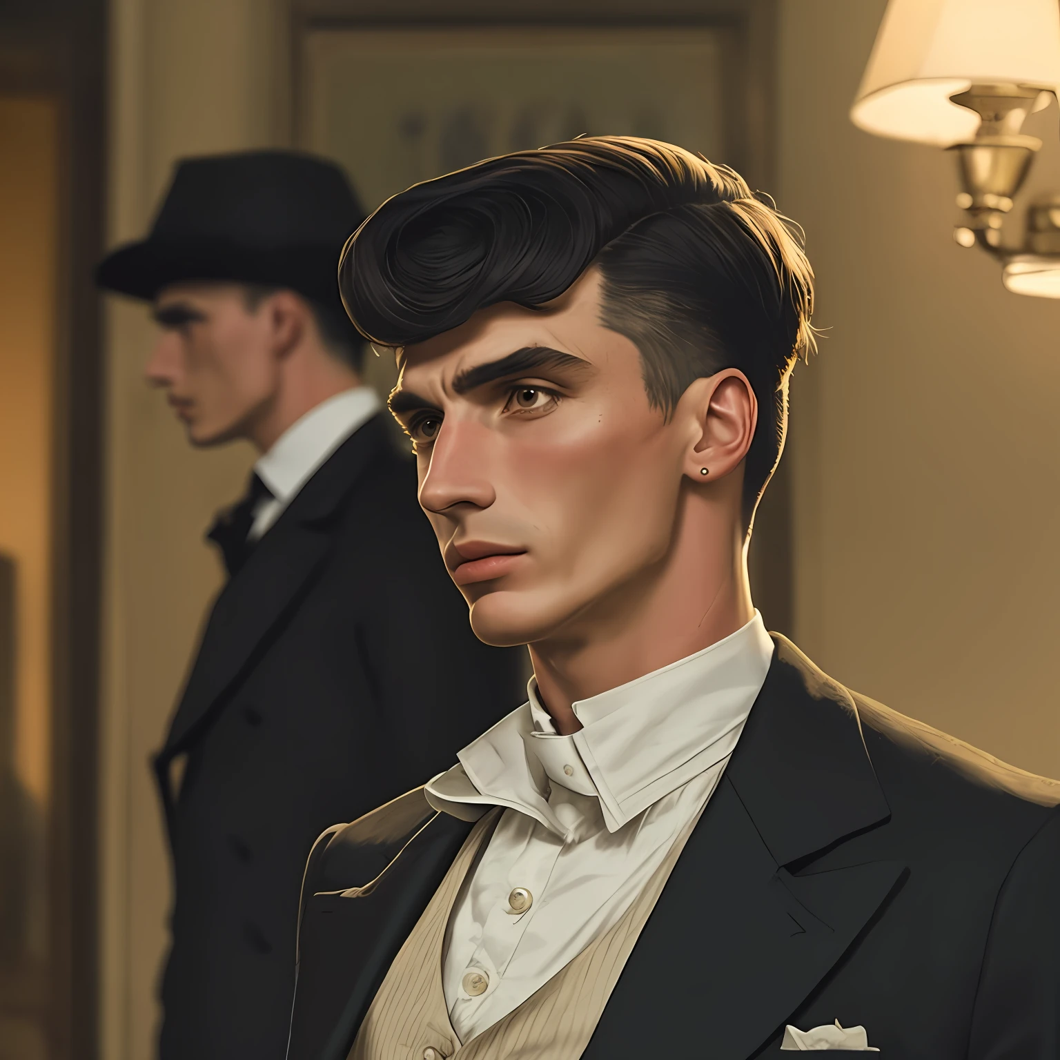 Um homem moreno igual Thomas shelby