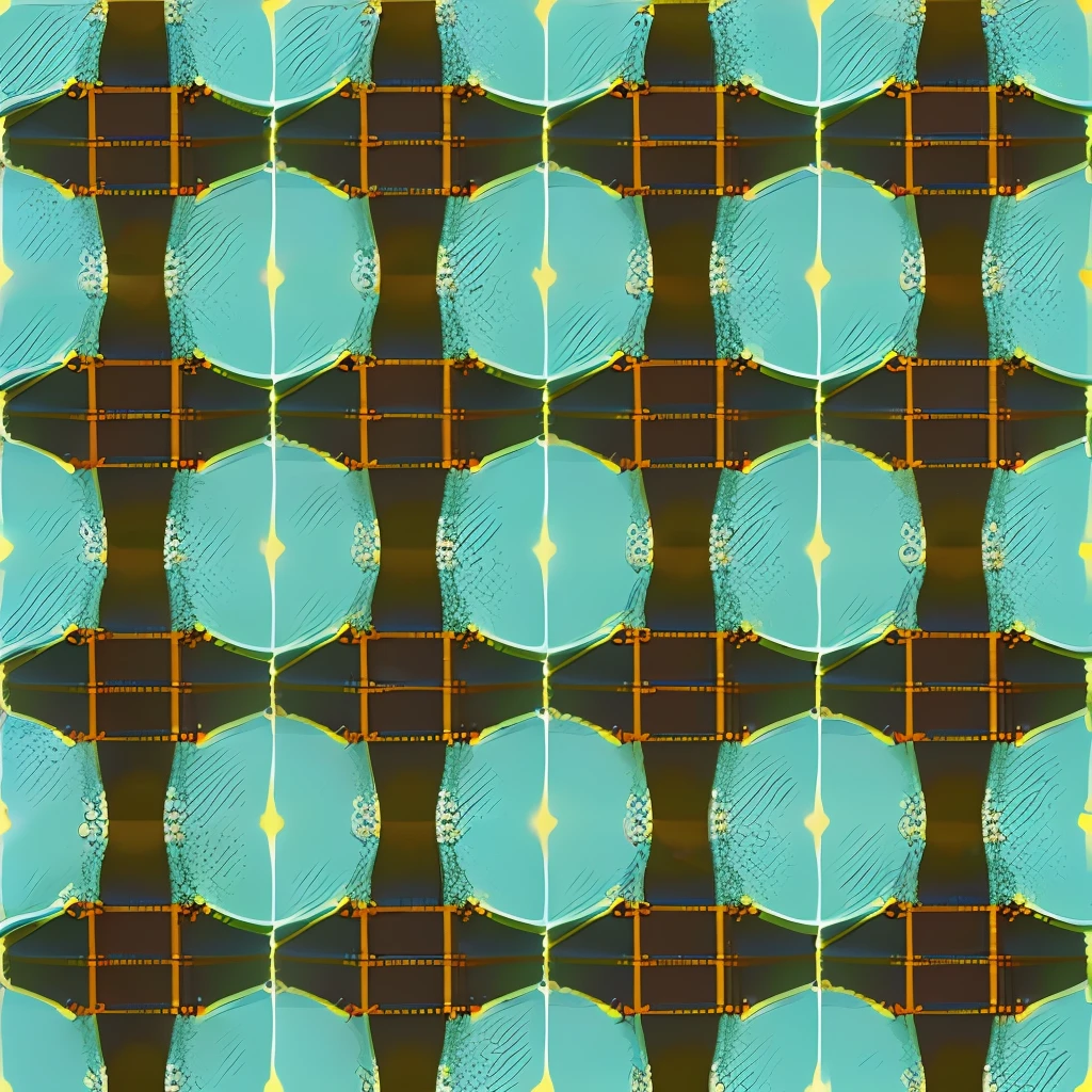 Create a texture image for tiles that features a pattern of geometric elements. The elements should consist of simple shapes such as triangles, squares, and circles. They should repeat in a symmetrical and organized manner throughout the image, forming a grid or a seamless pattern. The colors used for the elements should be contrasting and vibrant, standing out against a neutral background. Ensure that the scale of the elements is suitable for the texture to be repeated and used on tiles of different sizes. The texture image should convey a sense of order, style, and modernity, making it suitable for applications in contemporary environments.