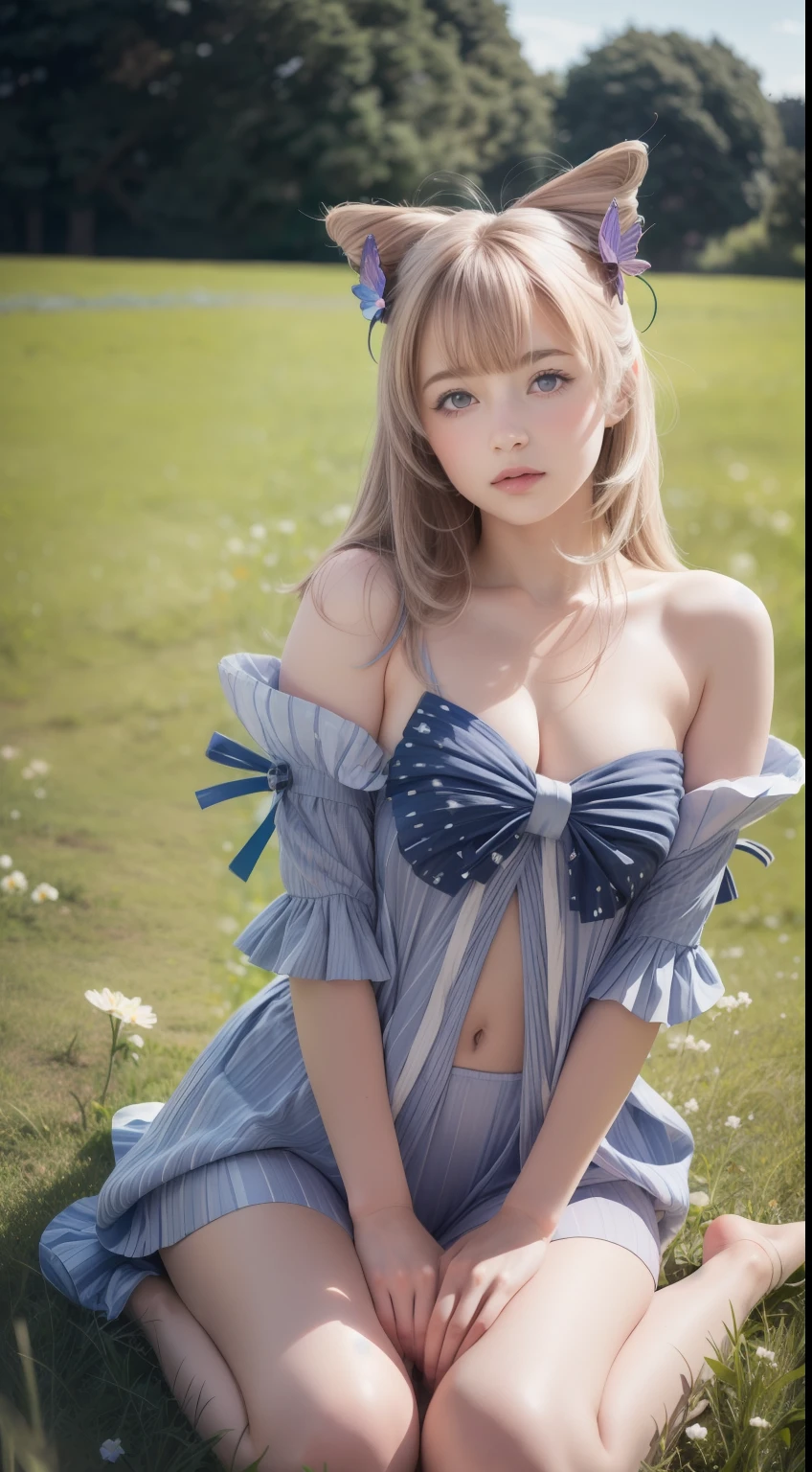 ultra high res, (photorealistic:1.4), raw photo,16K,
(solo,1girl,li:1.2),
Flower field, flower, butterfly, kokomidef, kokomirnd,