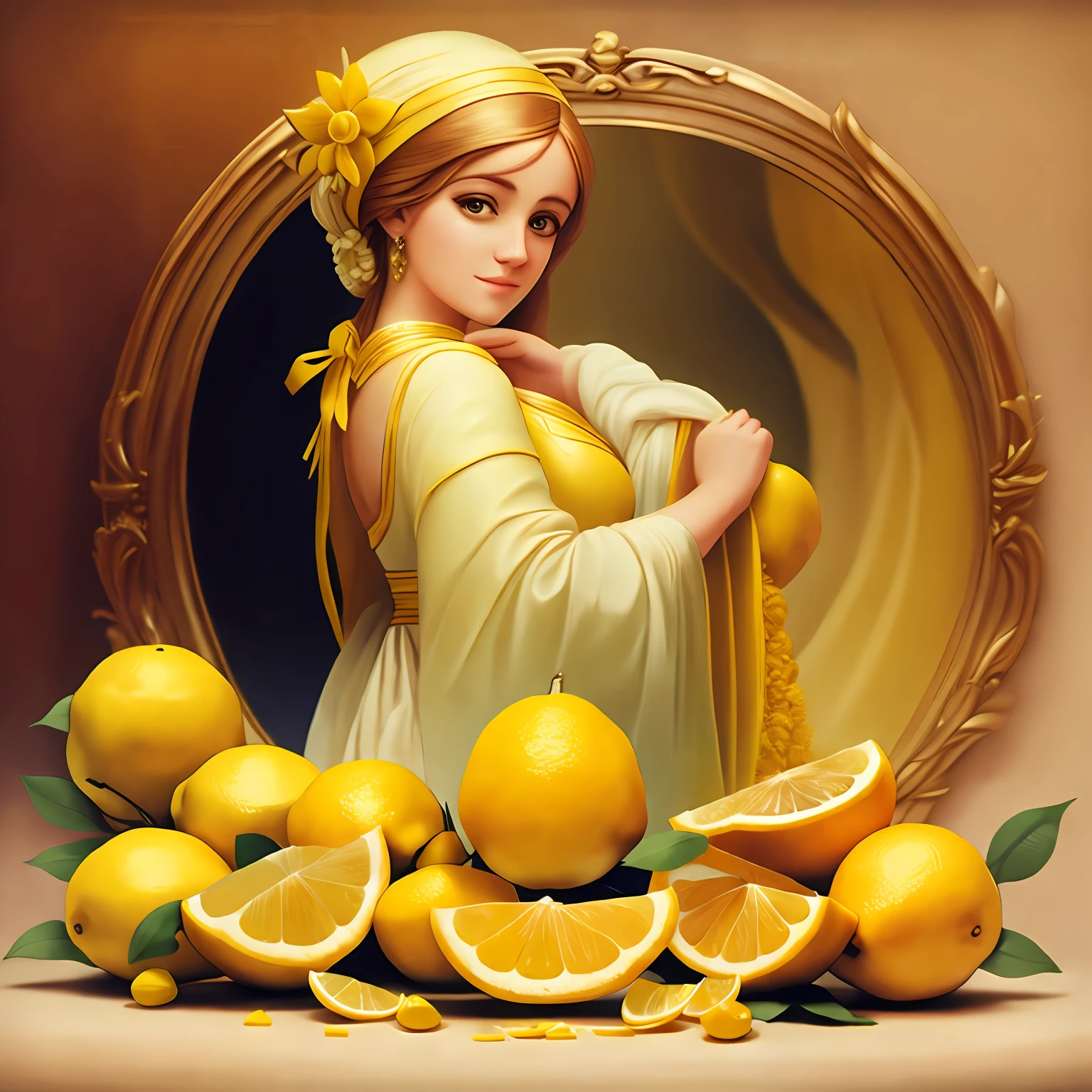 Logo design，Noble women，lemons --auto