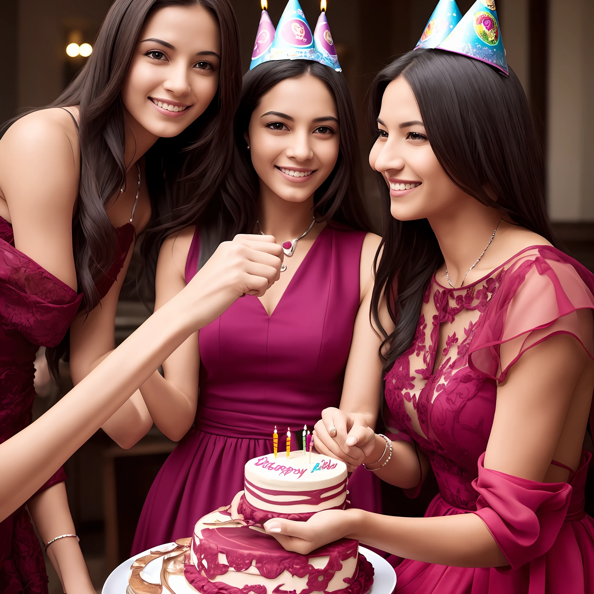 A woman took my hand to celebrate my birthday --auto