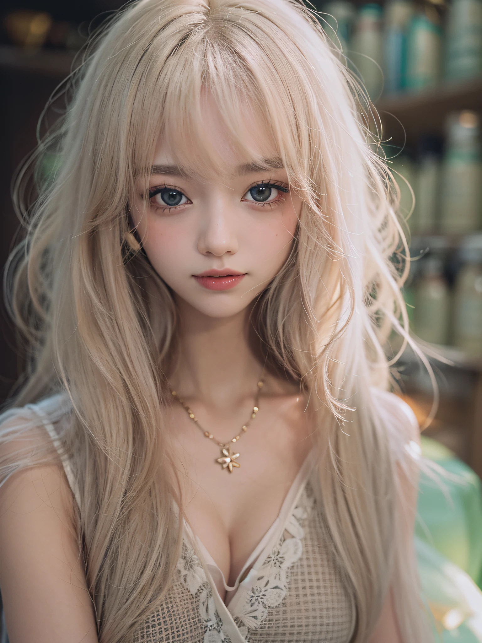 (RAW Photography、top-quality)、(realisitic、Photorealsitic:1.3)、masterpiece、extremely delicate and beautiful、A highly detailed、CG、Unity、8K、astonishing、Detailed detail、ultra-detailliert、hight resolution、absurderes、Soft light、(A dark-haired、short-hair、curlyhair、Unkempt hair、bangss)、Detailed beautiful girl、detailed finger、extremely detailed eye and face、beautiful detailed nose、beatiful detailed eyes、(Light on the face)、looking at viewert、(Closed)bocchi:1.2)、女の子1人、kawaii、年轻、adultlike face、de pele branca、(A half body:1.3、Seats)、(middlebreast)、lifelike face、Realistic body、beautiful thigh、(ulzzang-6500-v1.1: 0.6)、Black shirt、parka、beret、(half laugh:1.3)、