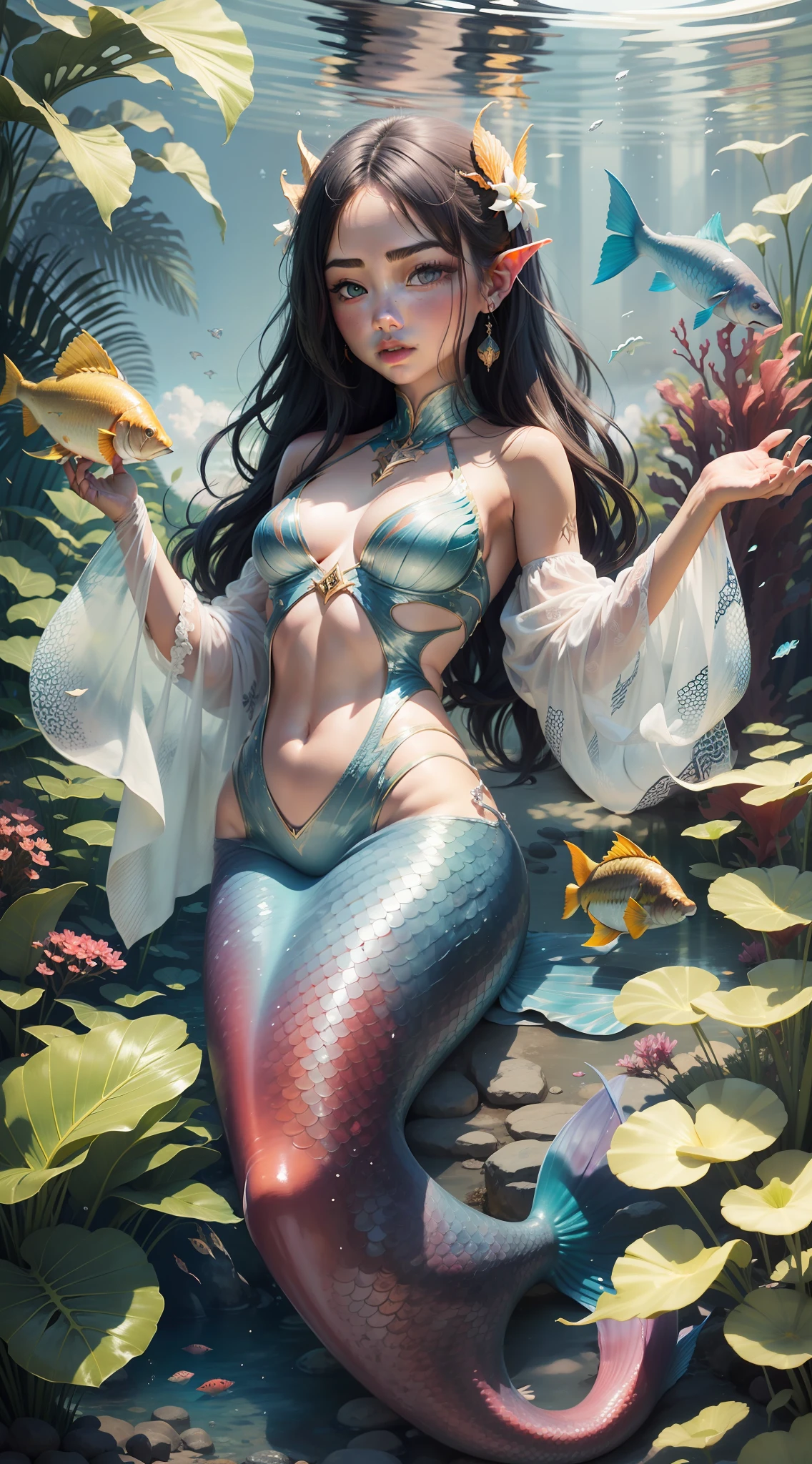 Mermaid tail,Fishtail(The colors match the body style of the original image)