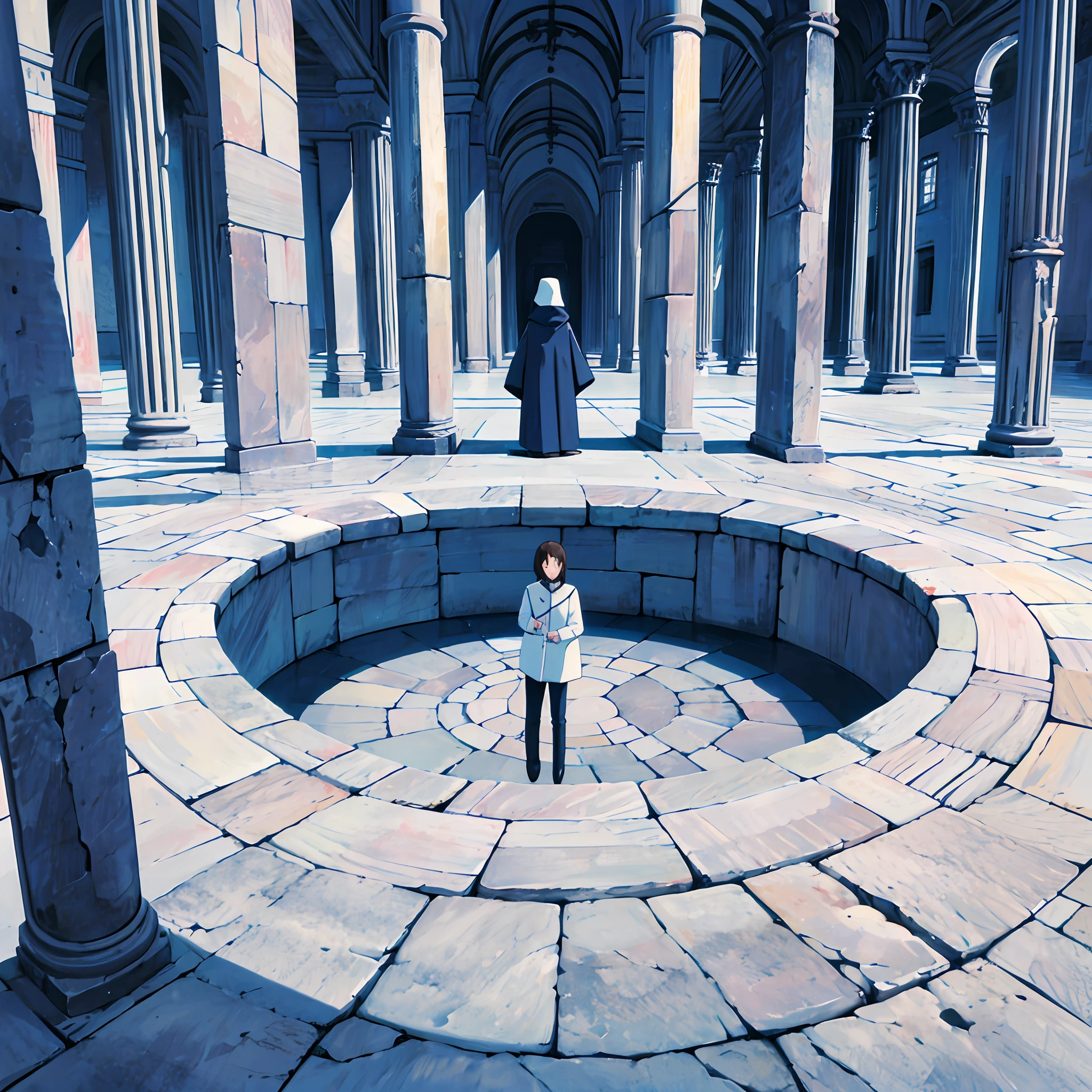 White labyrinth in the sky,stately,k hd,divino,scenecy --auto