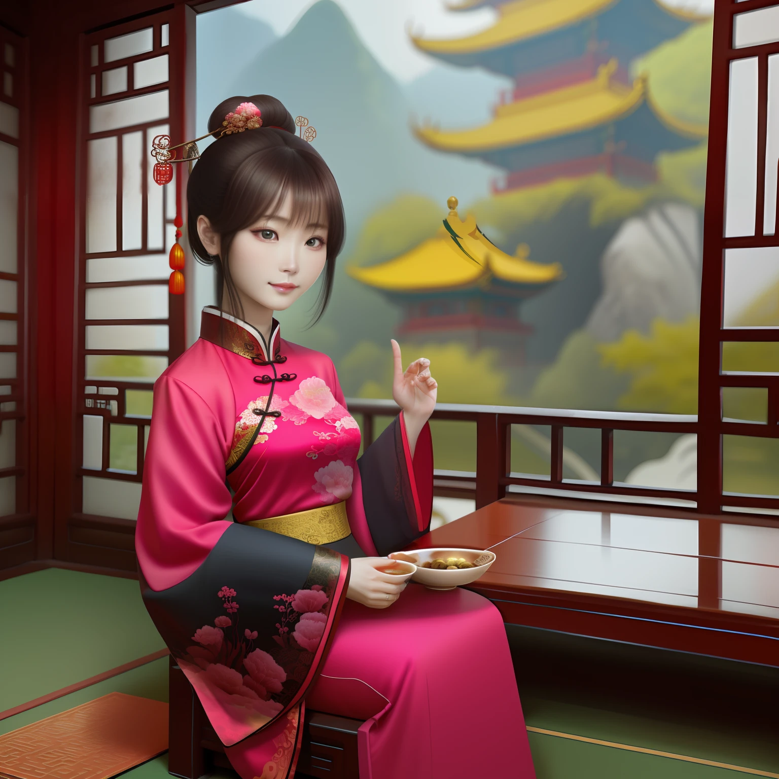 A beautiful Chinese style girl