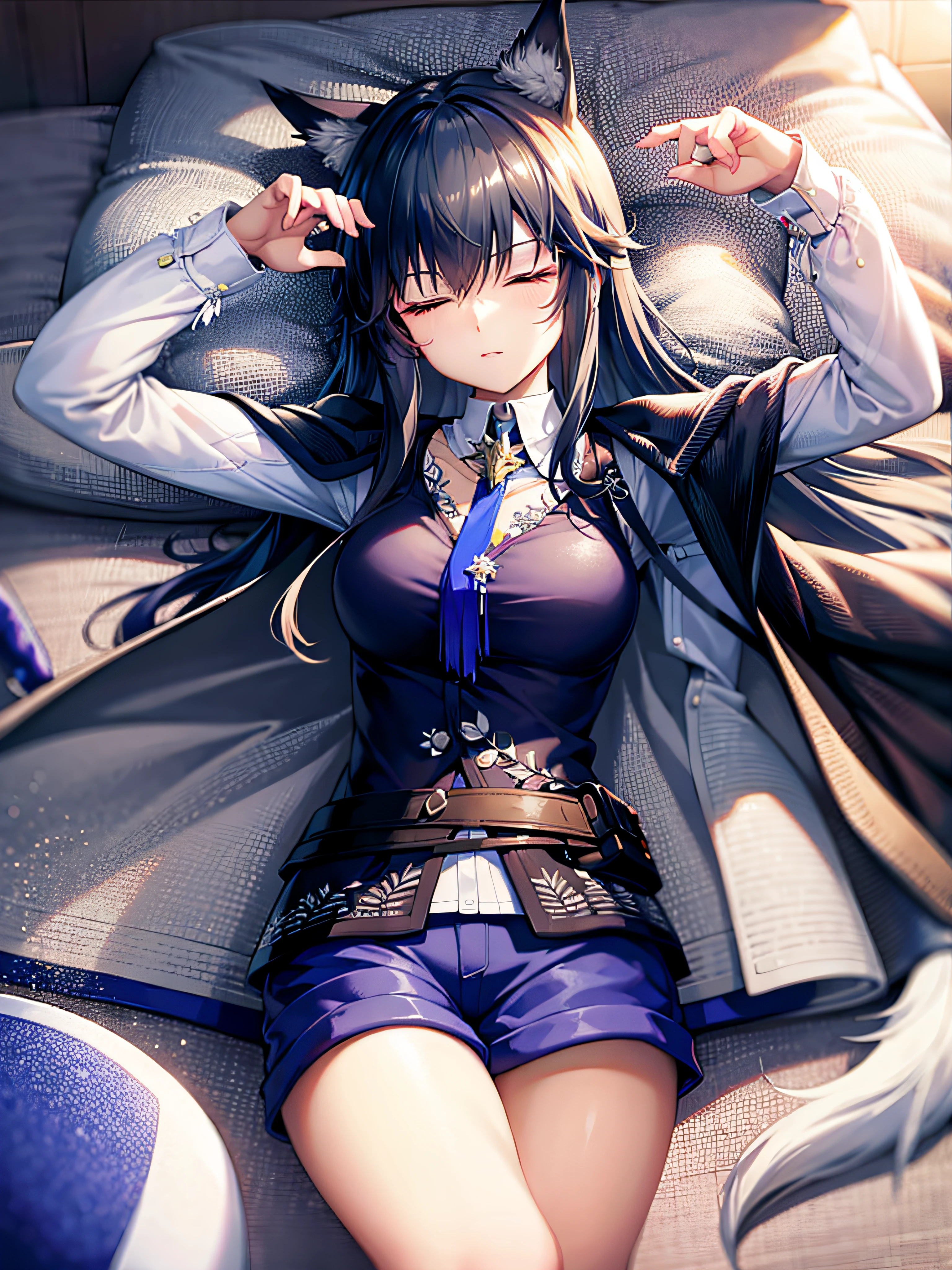 Sleep in bed,eye closeds